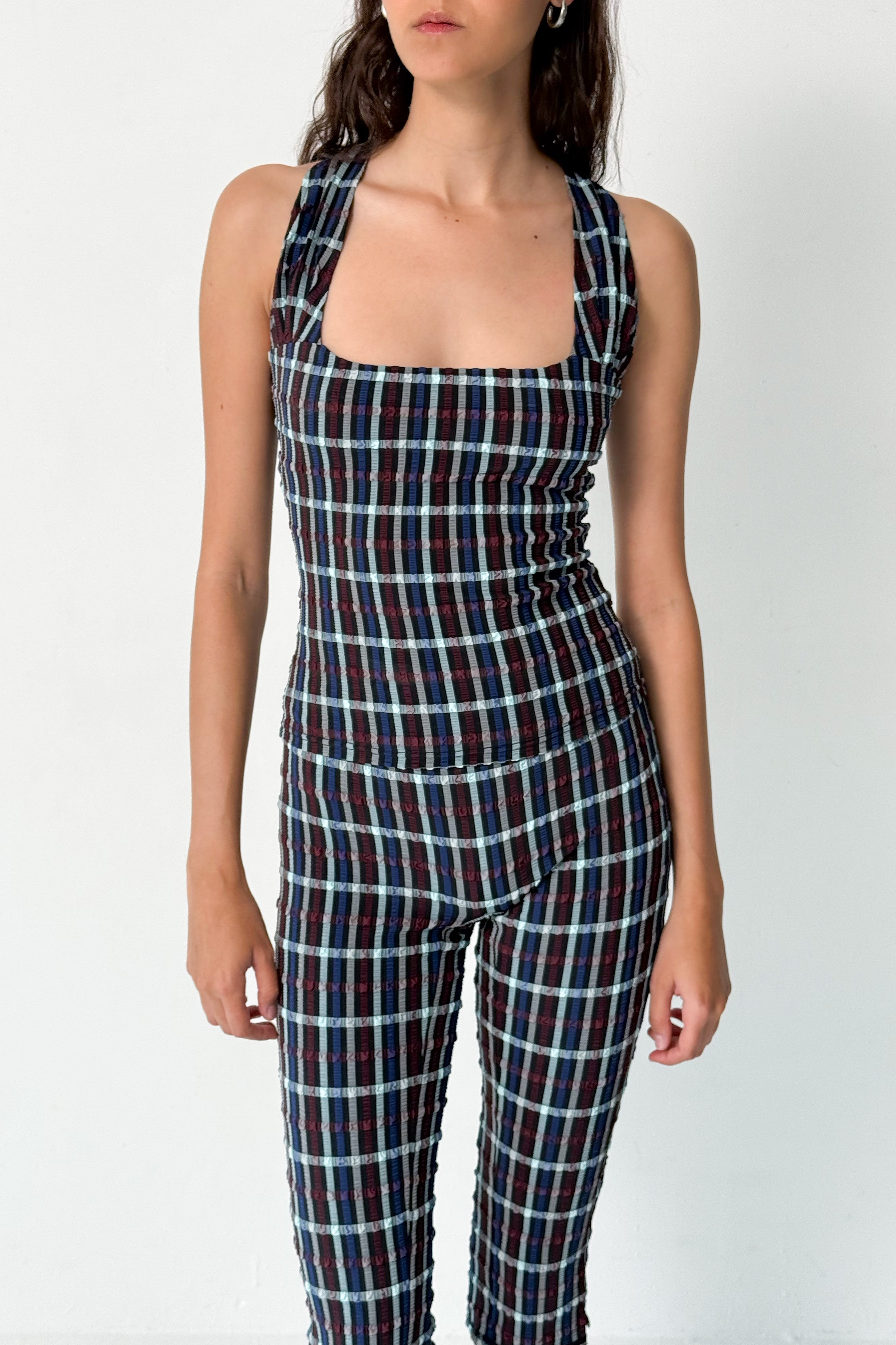 Cindy Racer Back Top, Liquorice