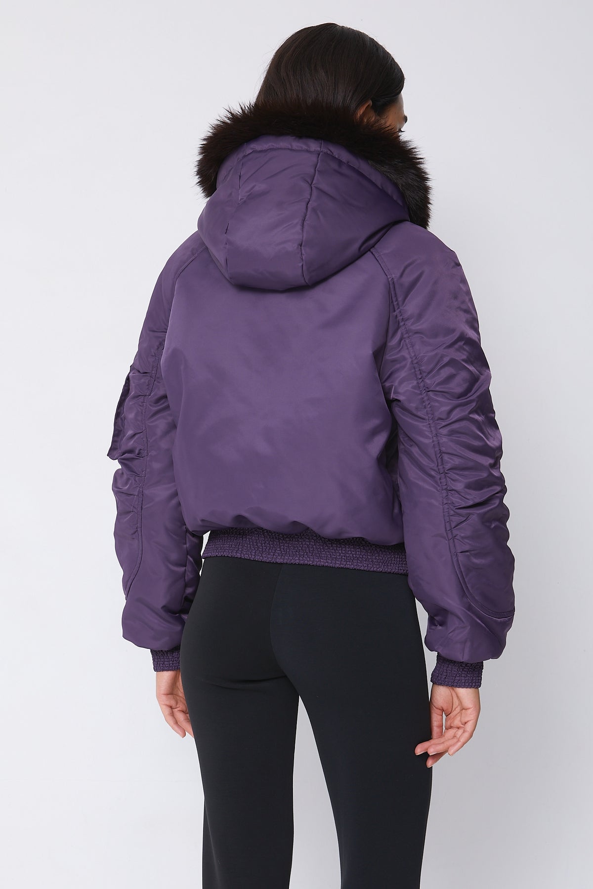 PRE-ORDER 4TH NOV: Cora Flight Jacket, Aubergine