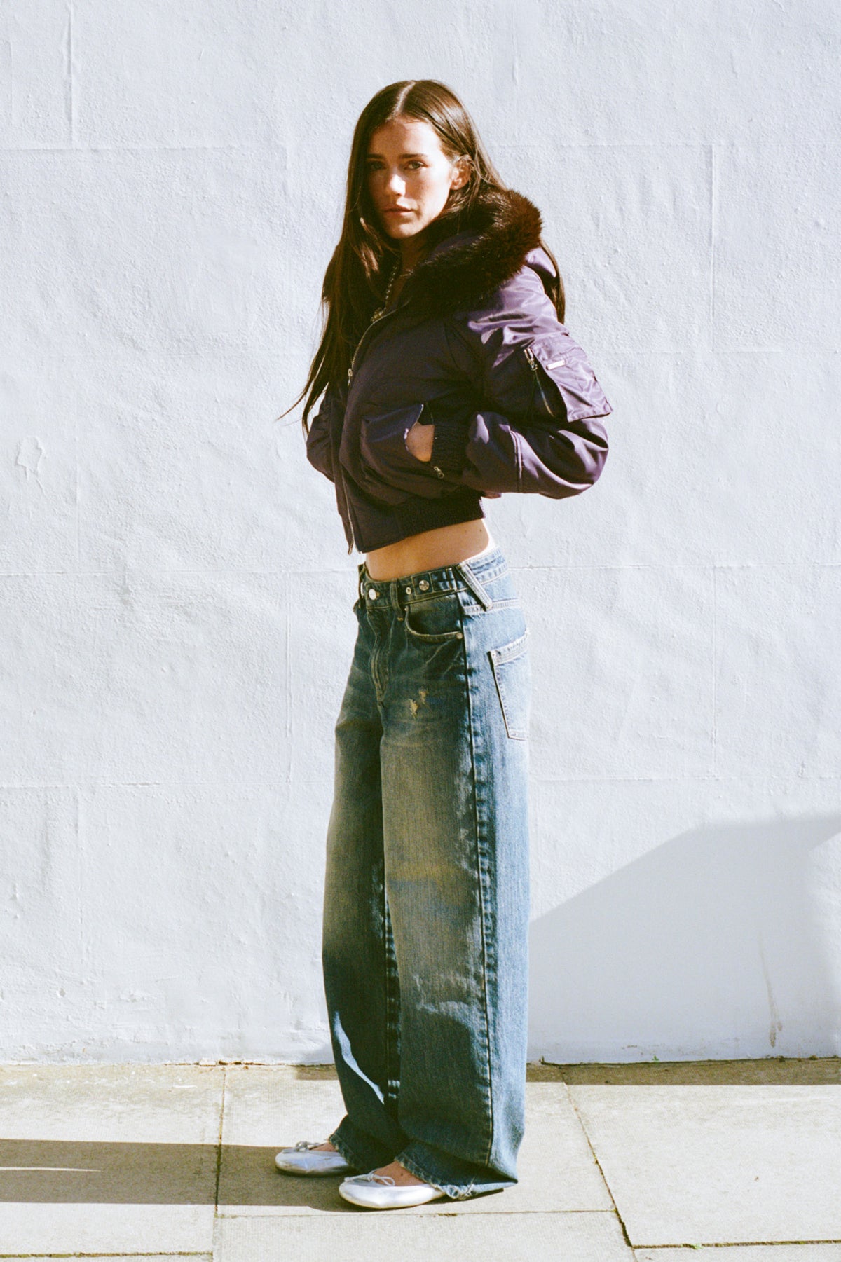 PRE-ORDER 4TH NOV: Cora Flight Jacket, Aubergine