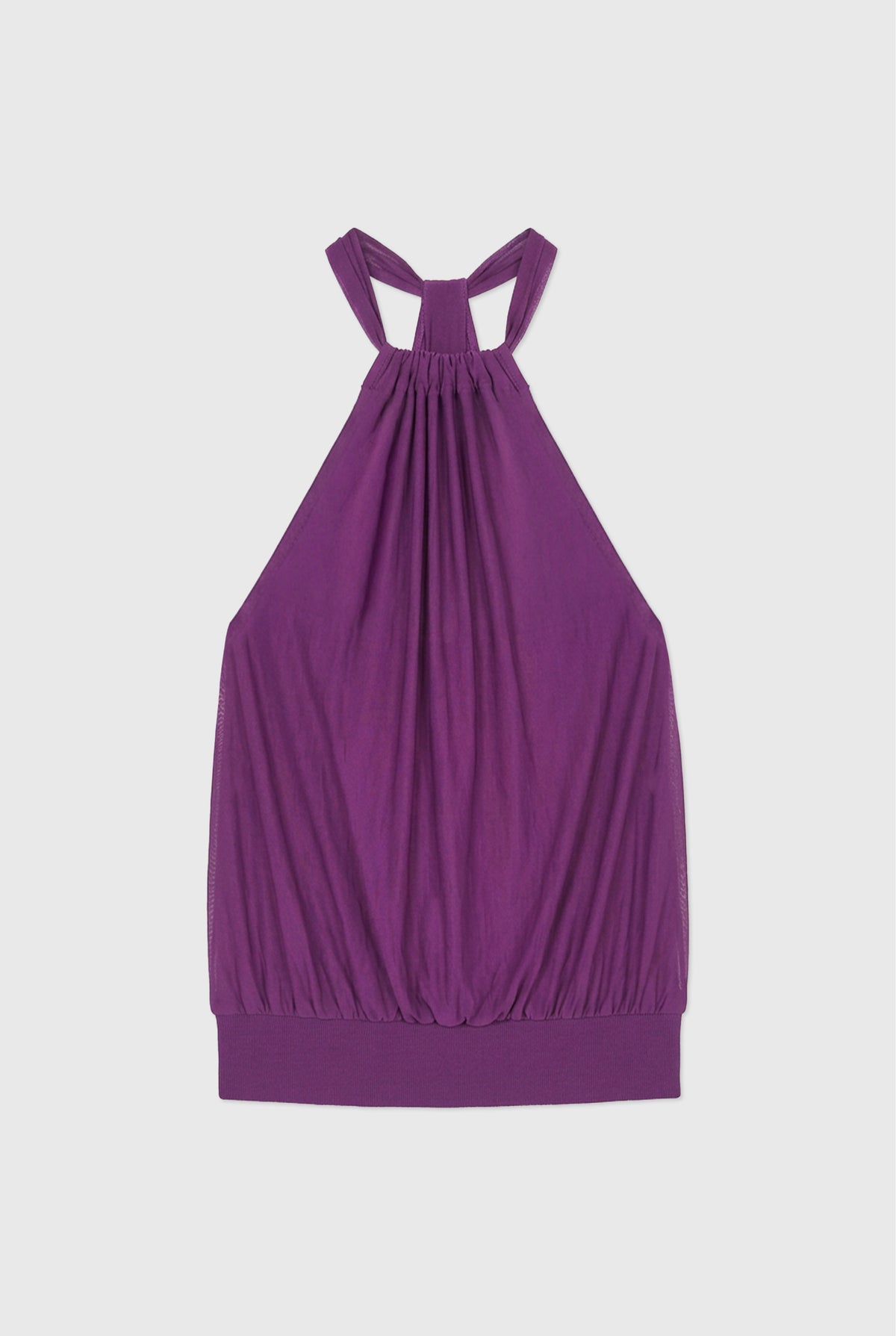 Emma Drape Back Halter Top, Orchid