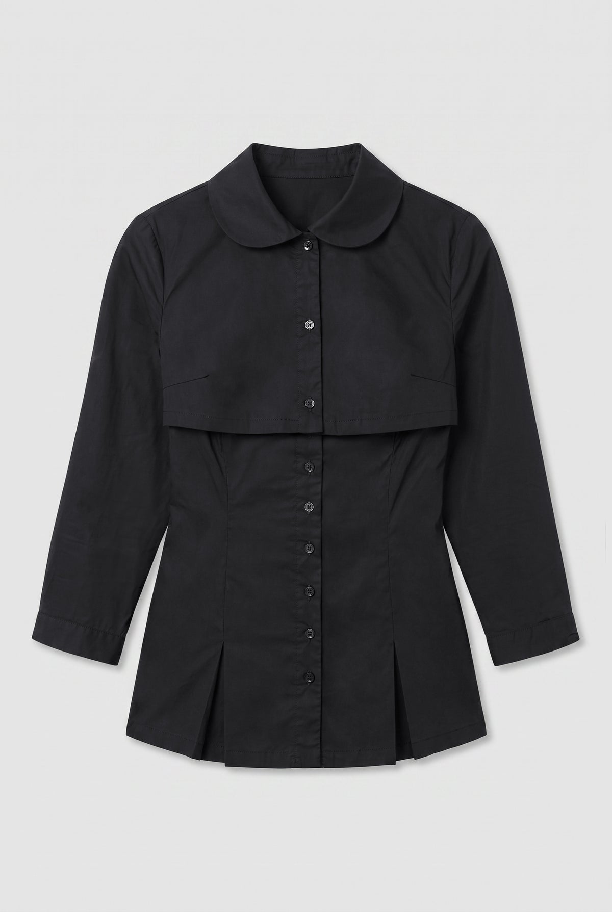 Gloria Double Blouse, Onyx