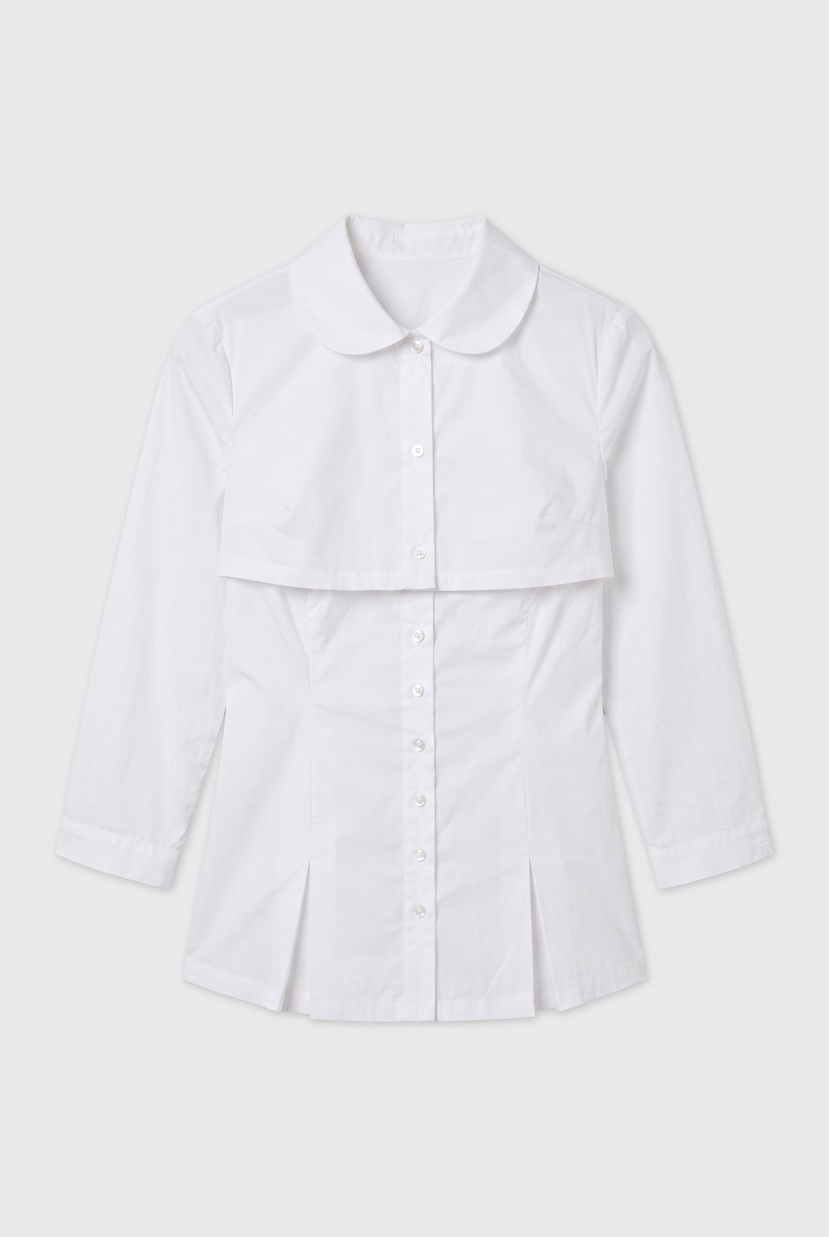 Gloria Double Blouse, Porcelain