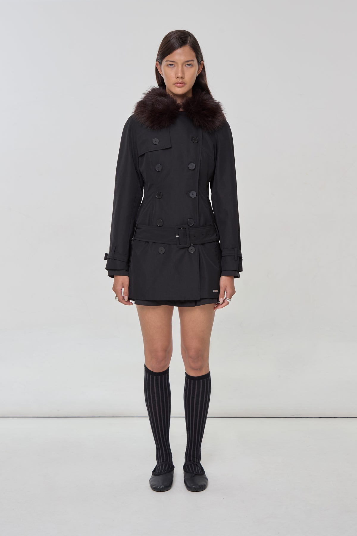 Henri Mini Trench, Onyx