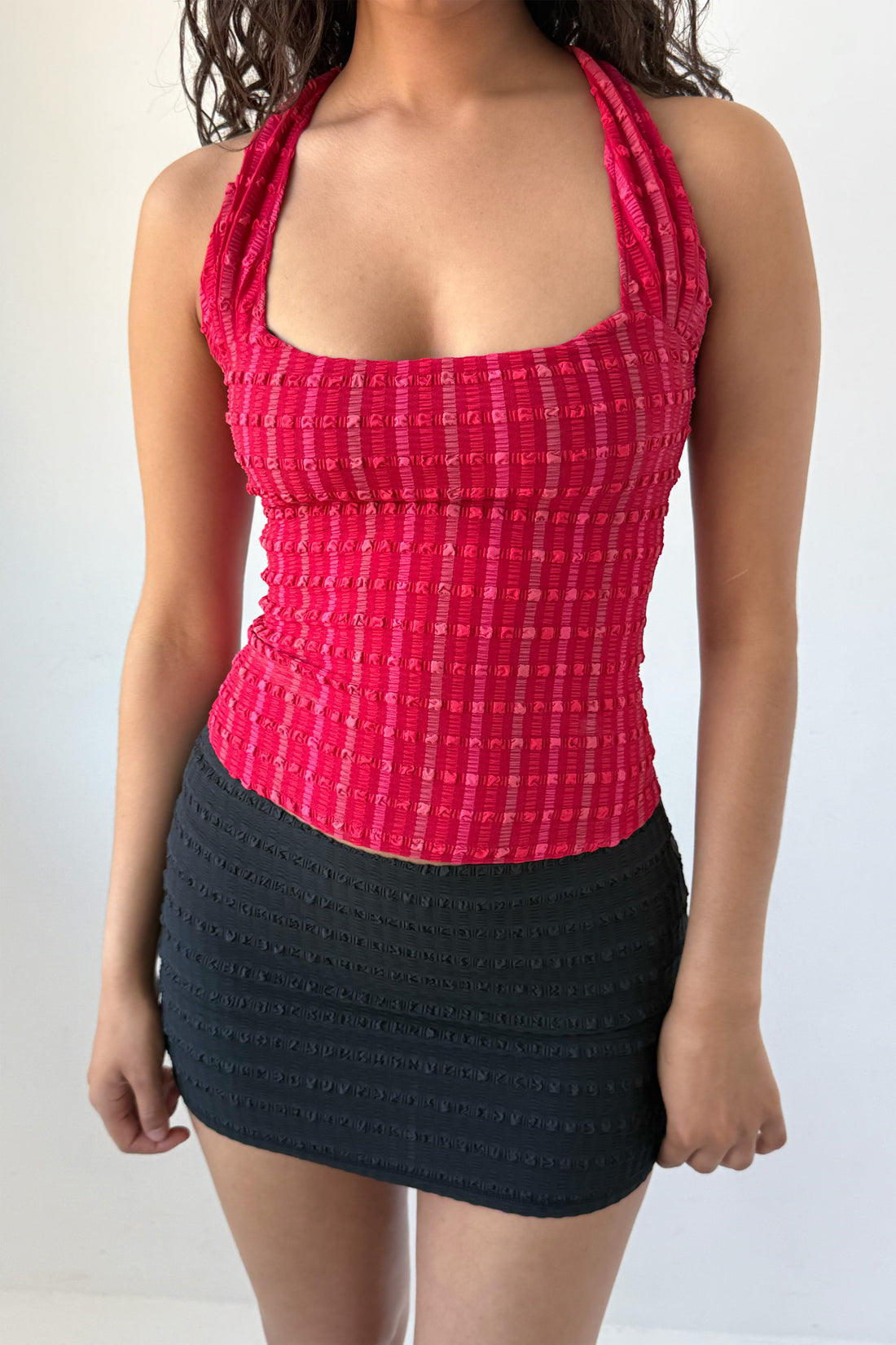 Cindy Racer Back Top, Lipstick