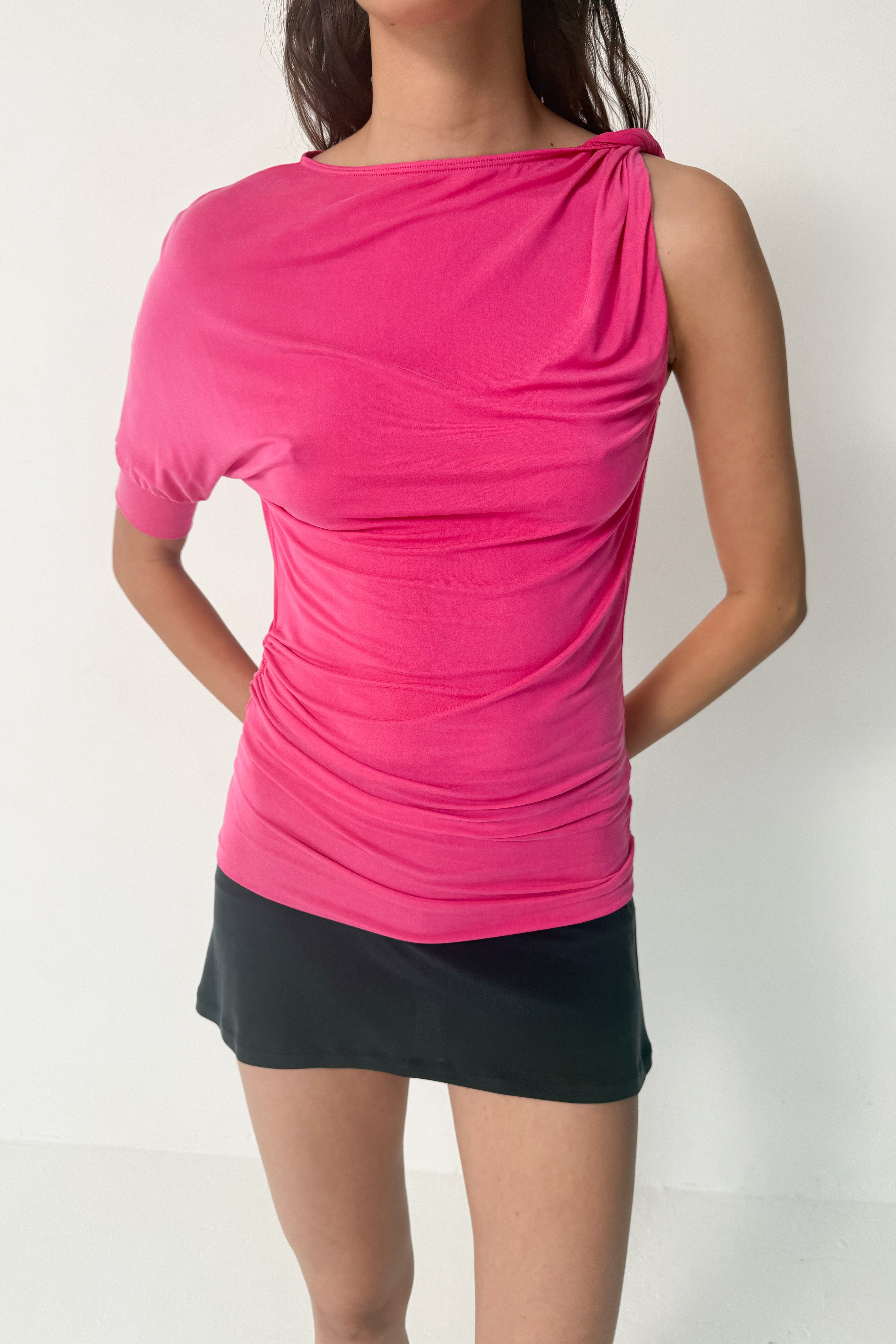 Kylie Bubble Top, Hot Pink