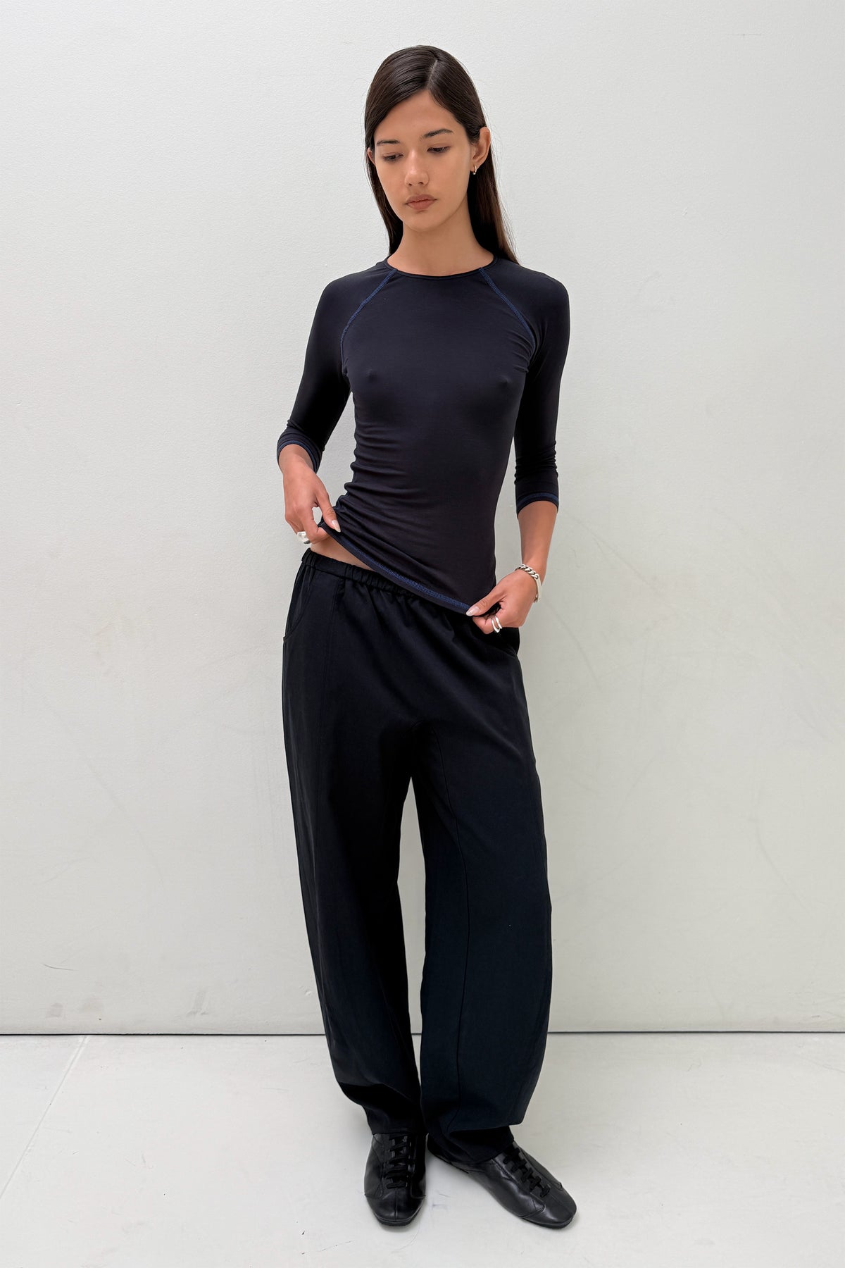 Courtney Easy Trouser, Onyx