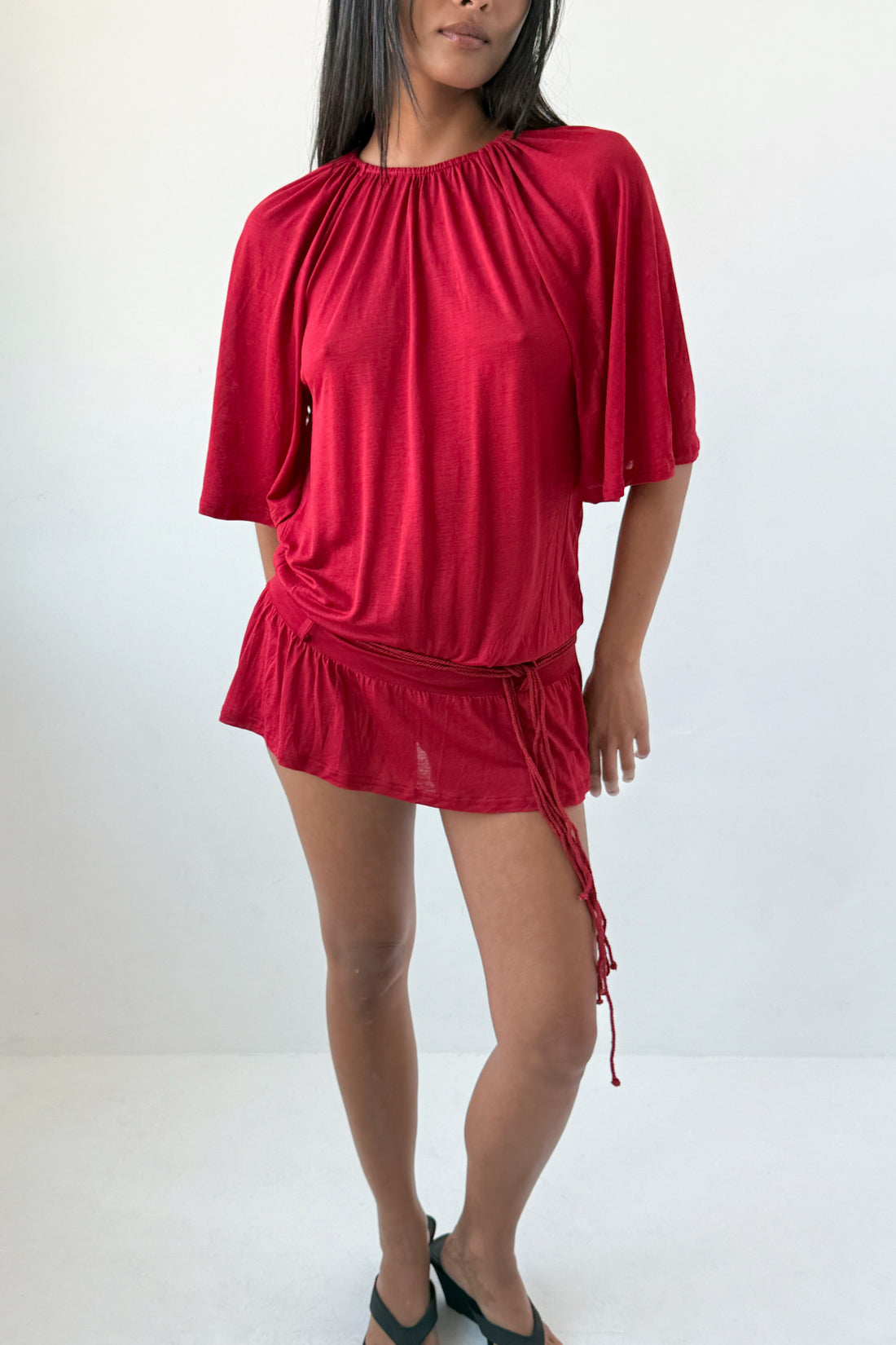 Blanche Skort Dress, Red Sandstone