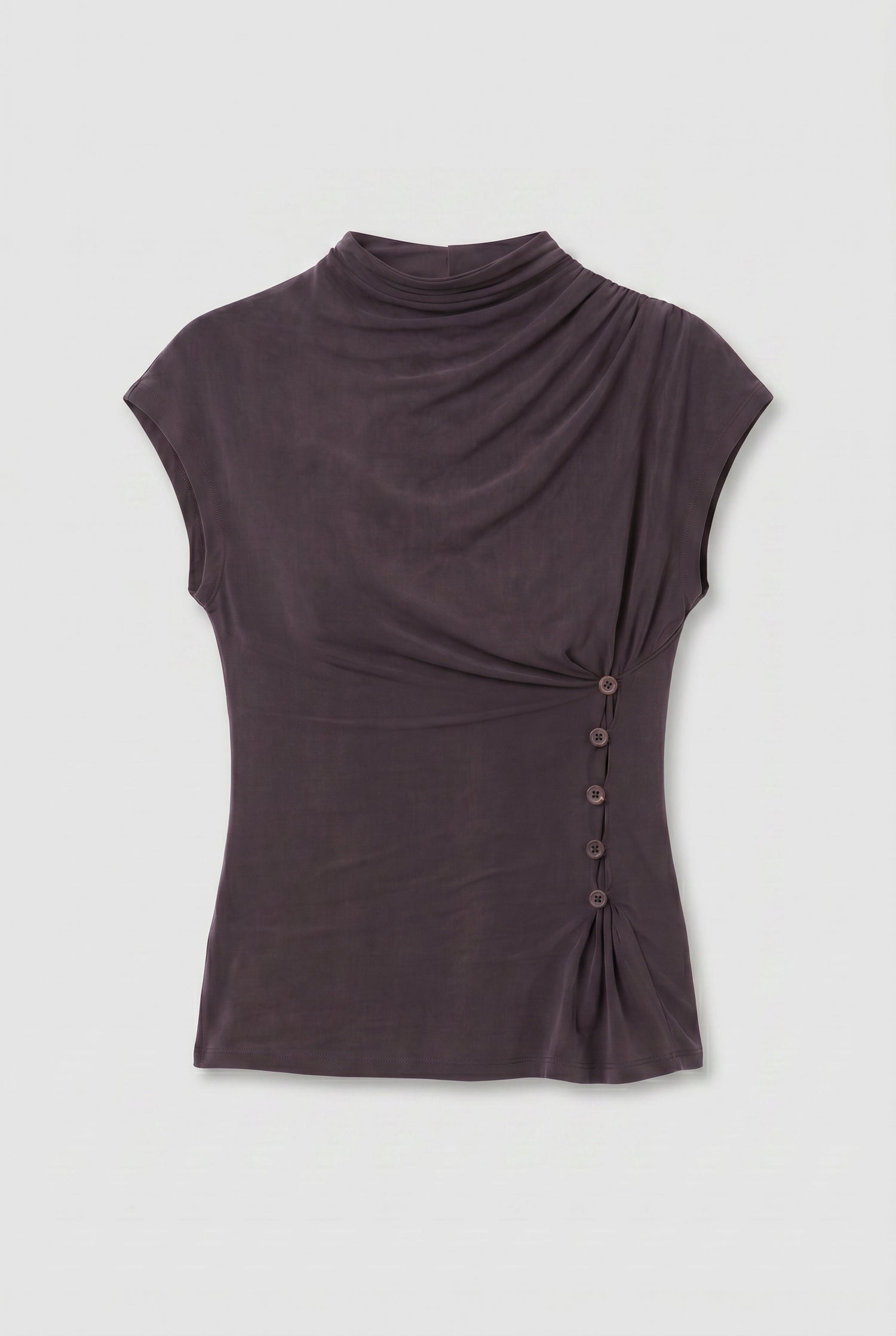 PRE-ORDER: Kylie Button Top, Chocolate