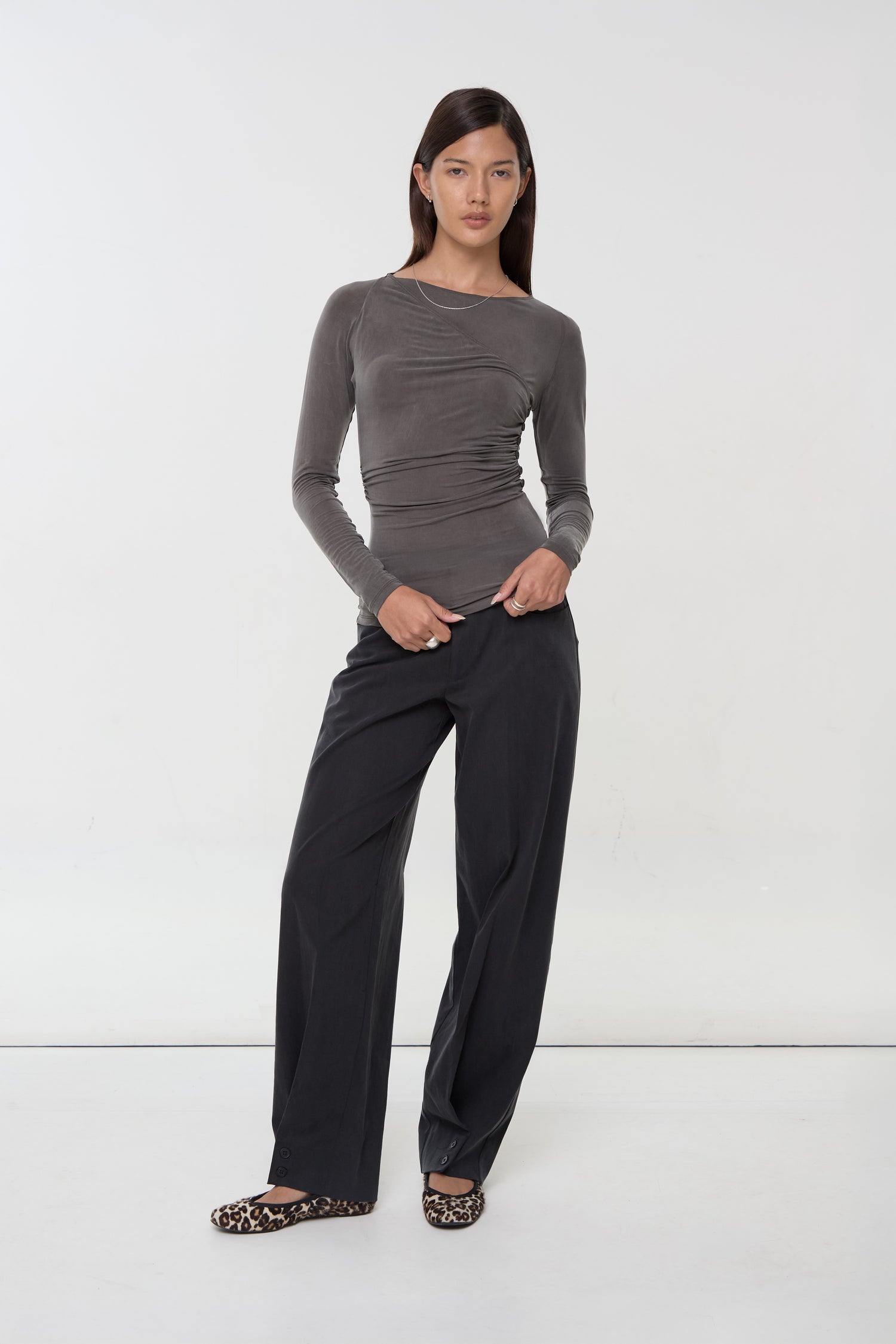 Kylie Wrap Top, Deep Forest
