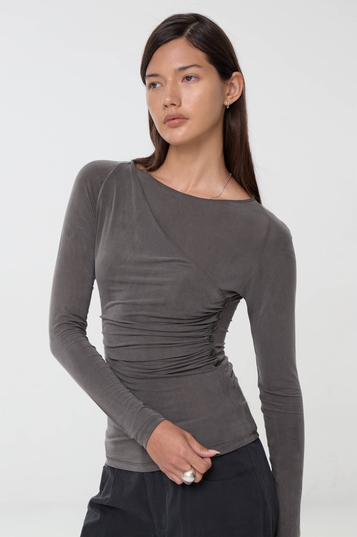 Kylie Wrap Top, Deep Forest