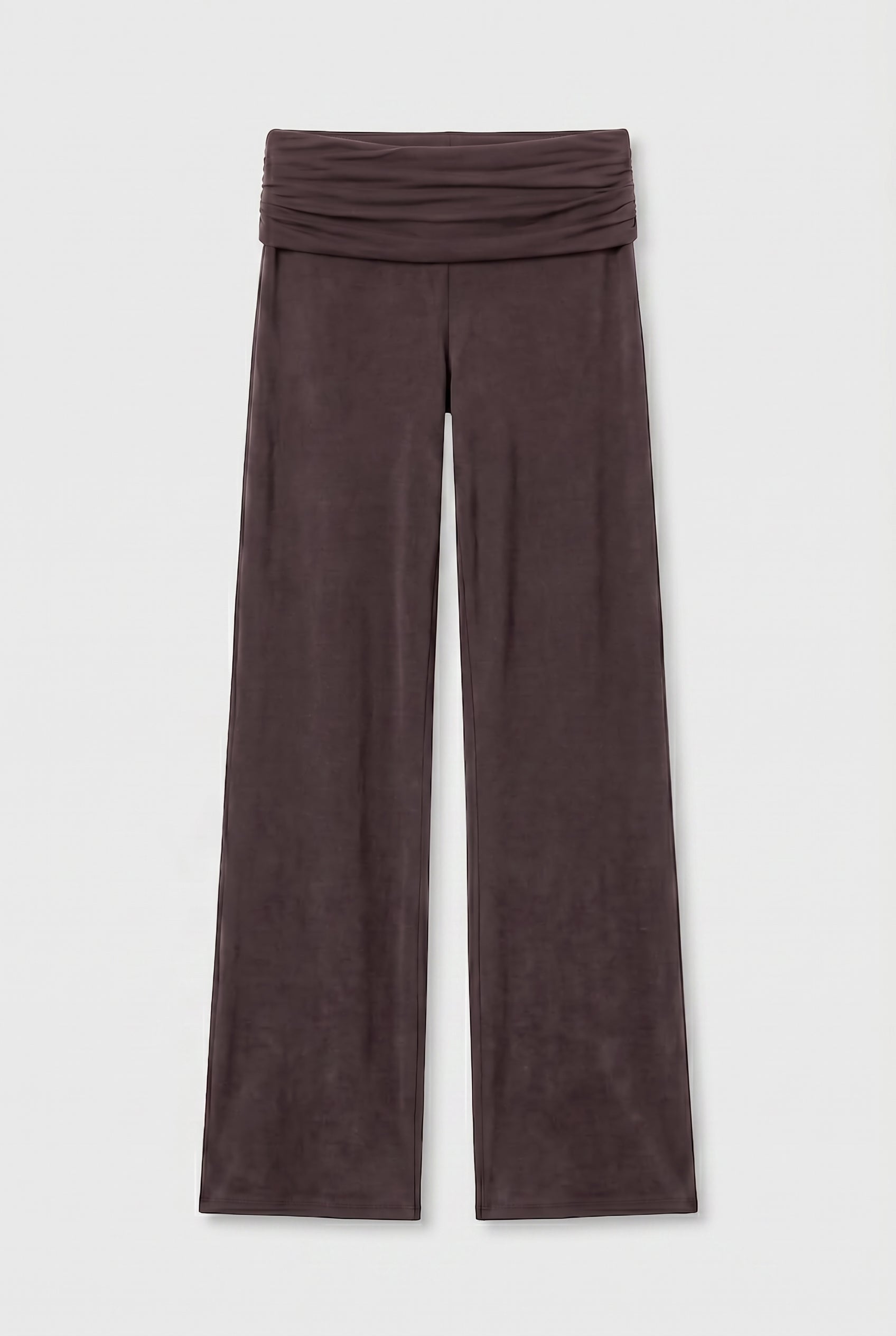 Kylie Fold Over Trousers, Cocoa
