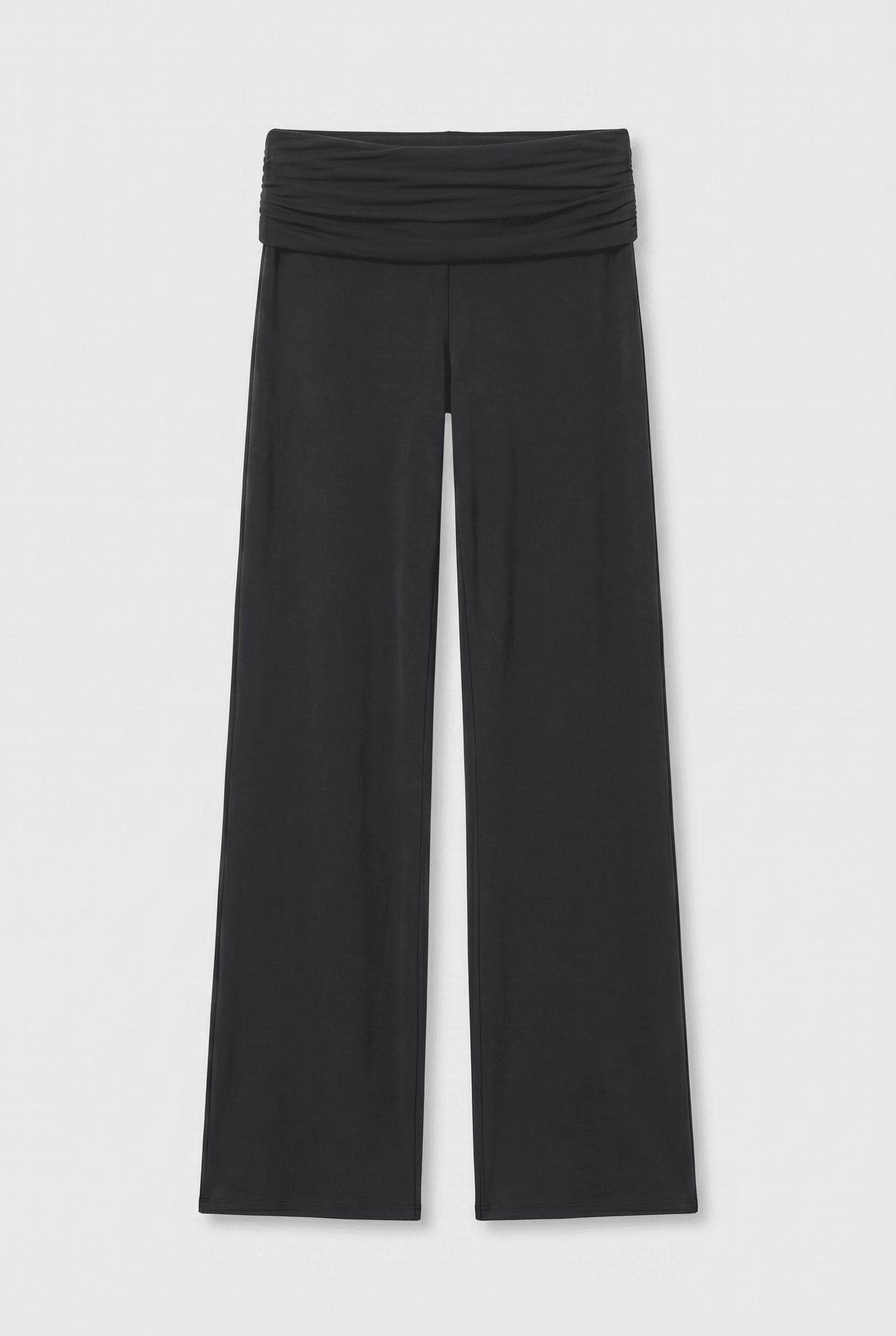 Kylie Fold Over Trousers, Graphite