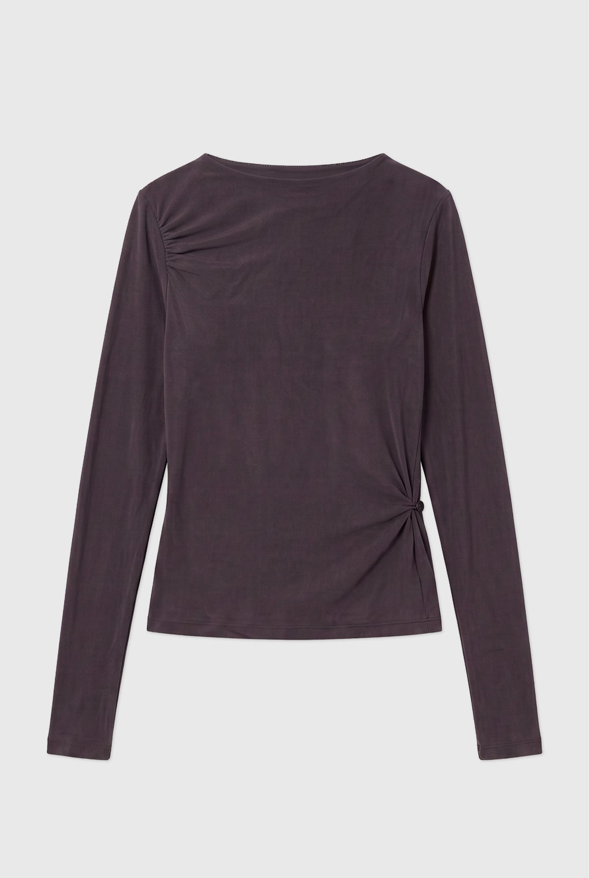 Kylie Long Sleeve Top, Chocolate