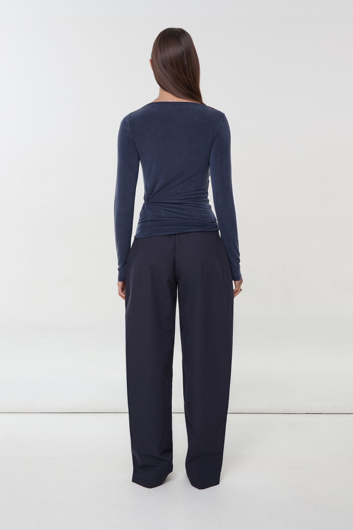 Kylie Long Sleeve Top, Dark Navy