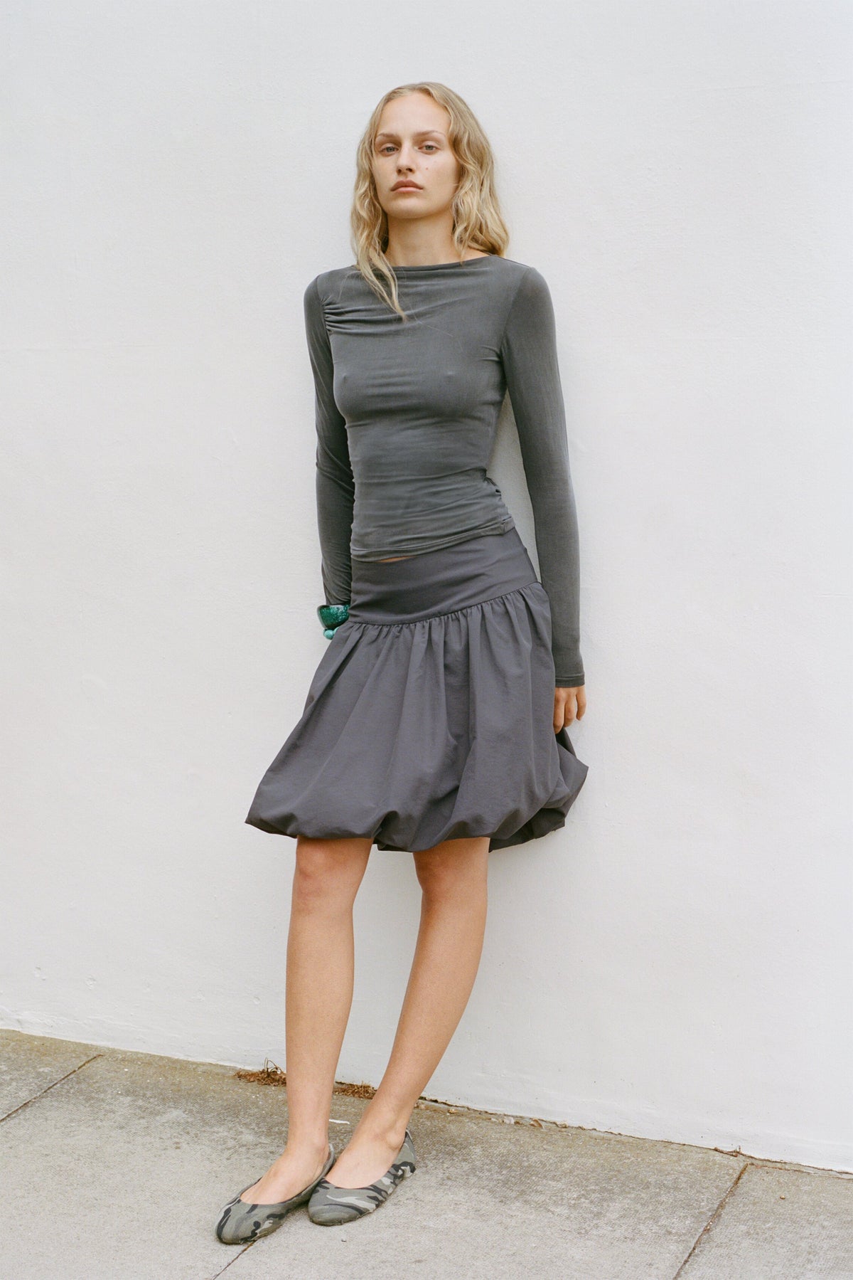 Kylie Long Sleeve Top, Deep Forest