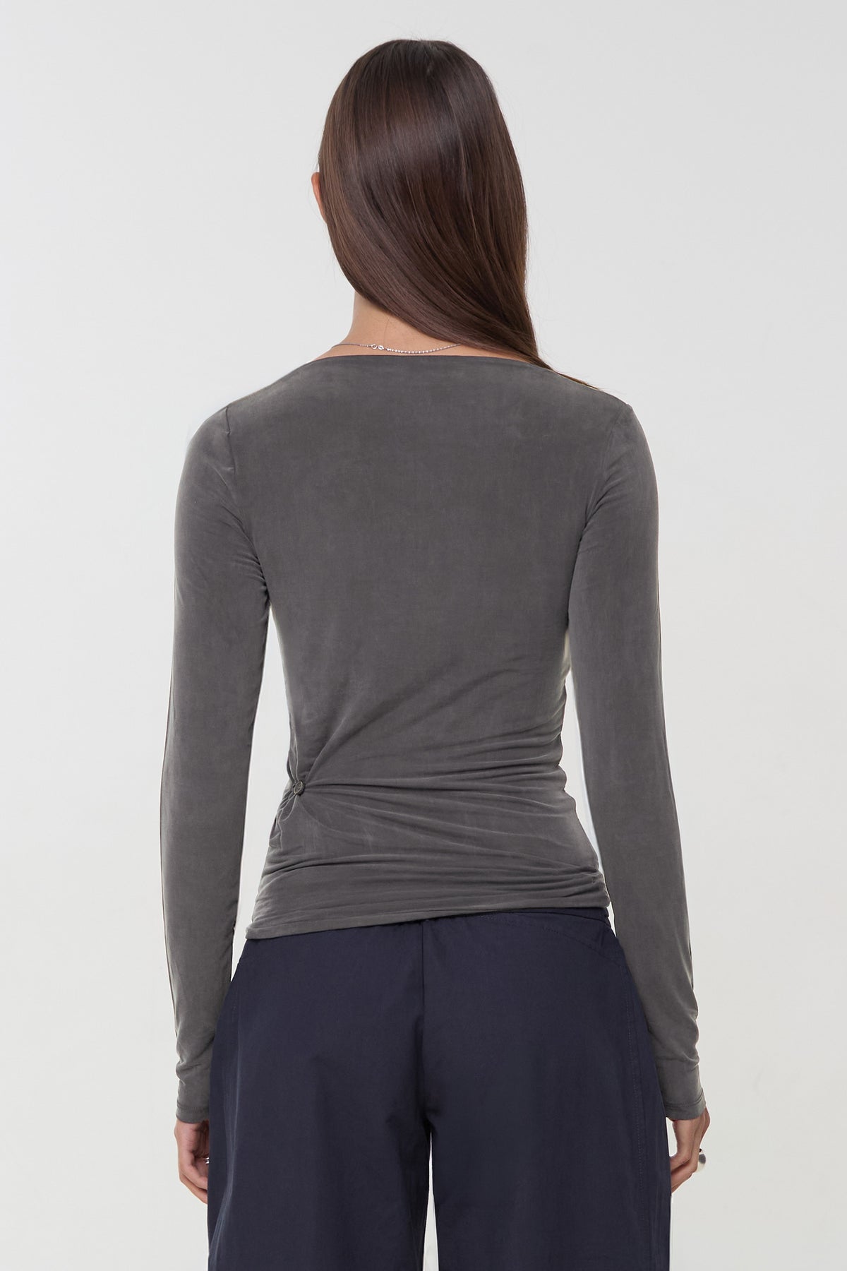 Kylie Long Sleeve Top, Deep Forest