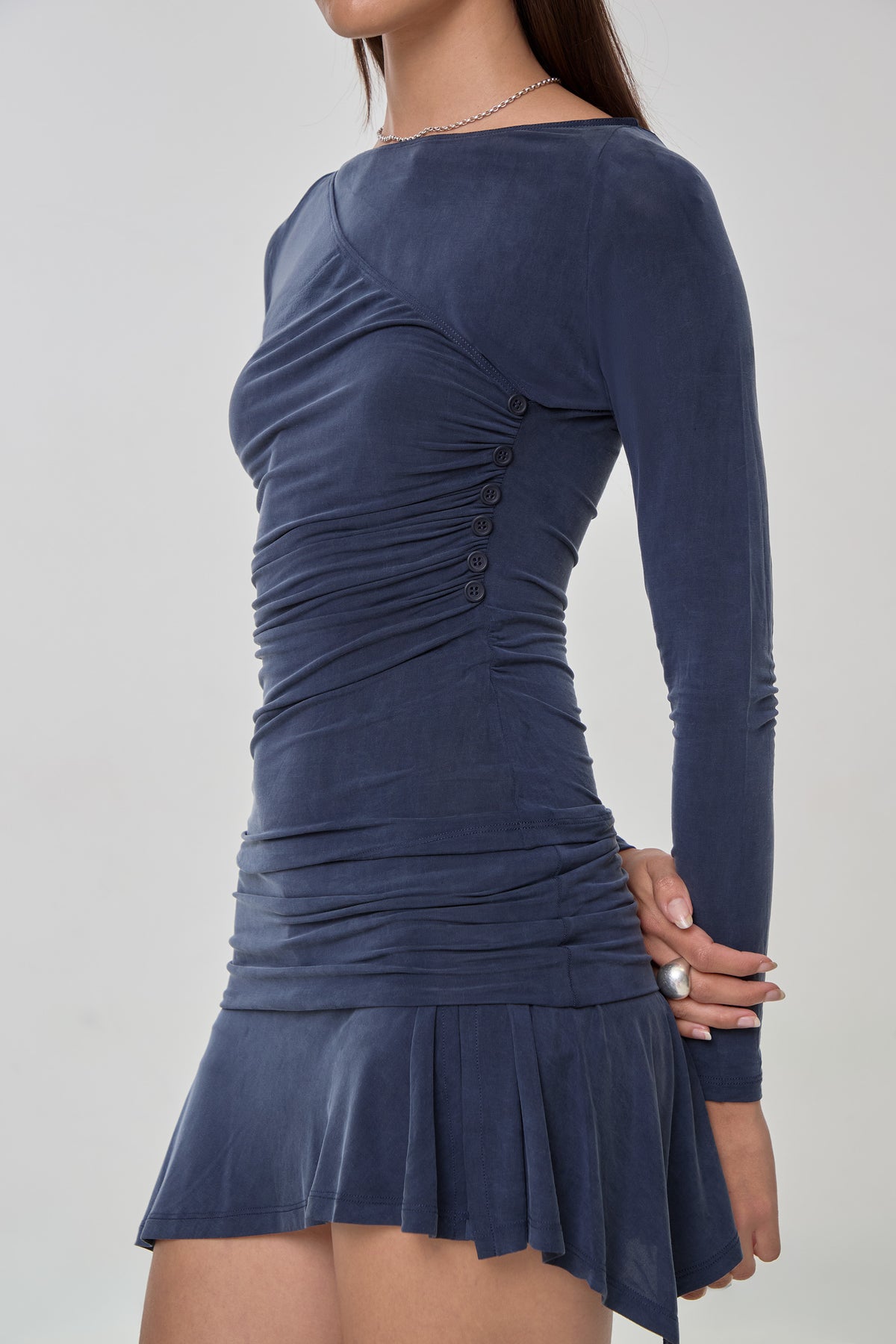 Kylie Wrap Top, Dark Navy