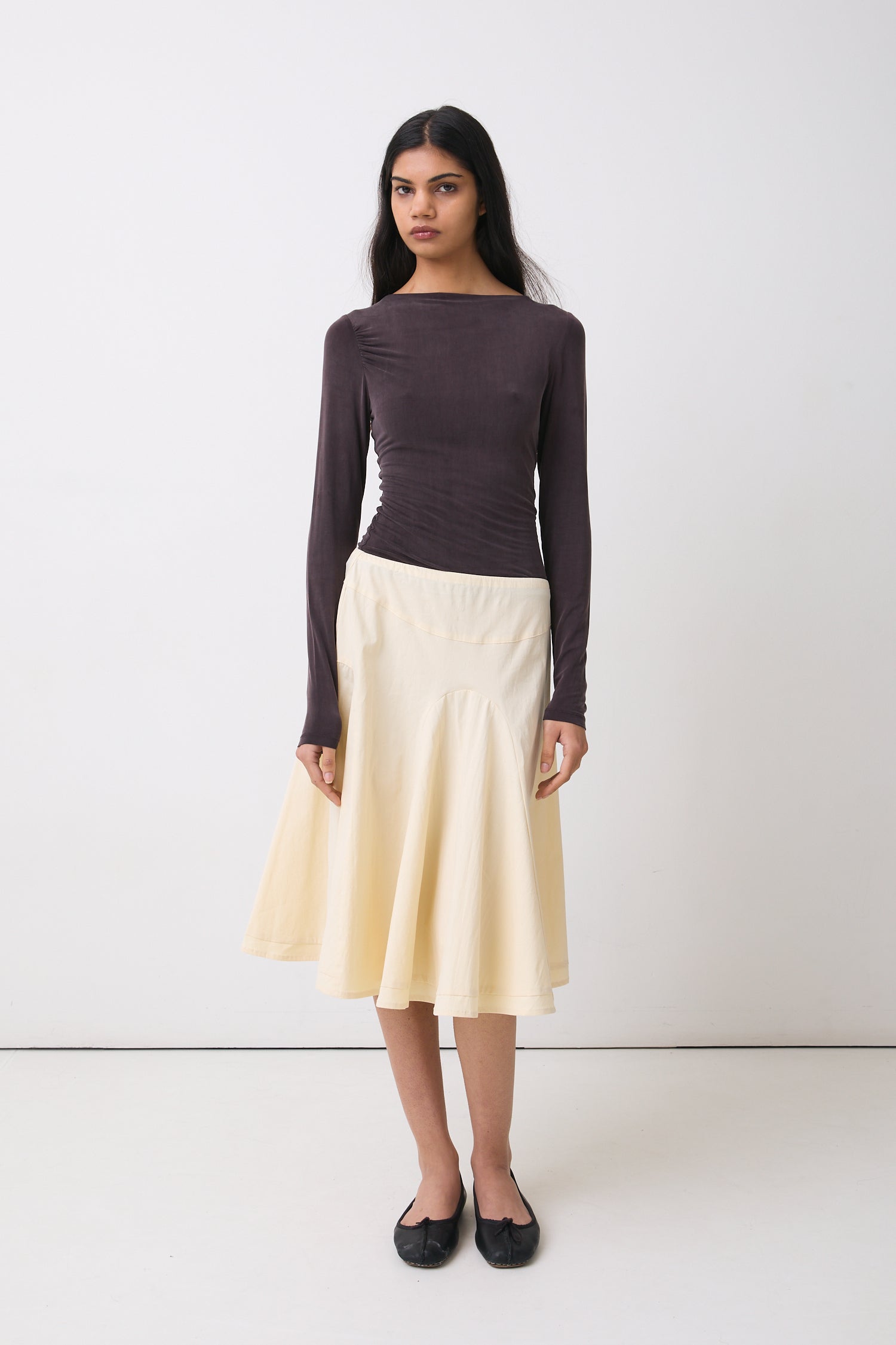 Missy Midi Skirt, Parchment