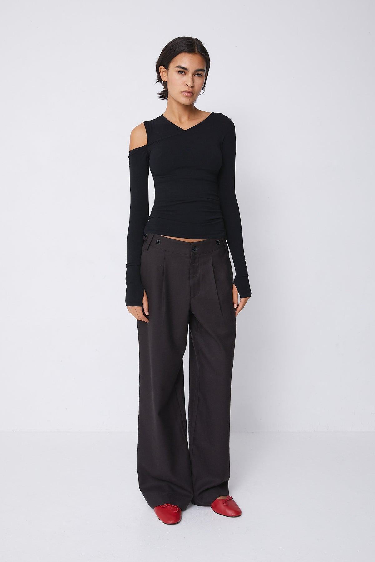 PRE-ORDER 2ND NOV: Liv Engineered Knit Top, Onyx
