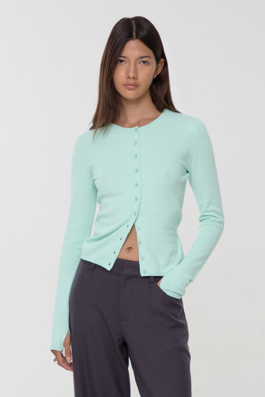 Loulou Everyday Cardigan, Spearmint
