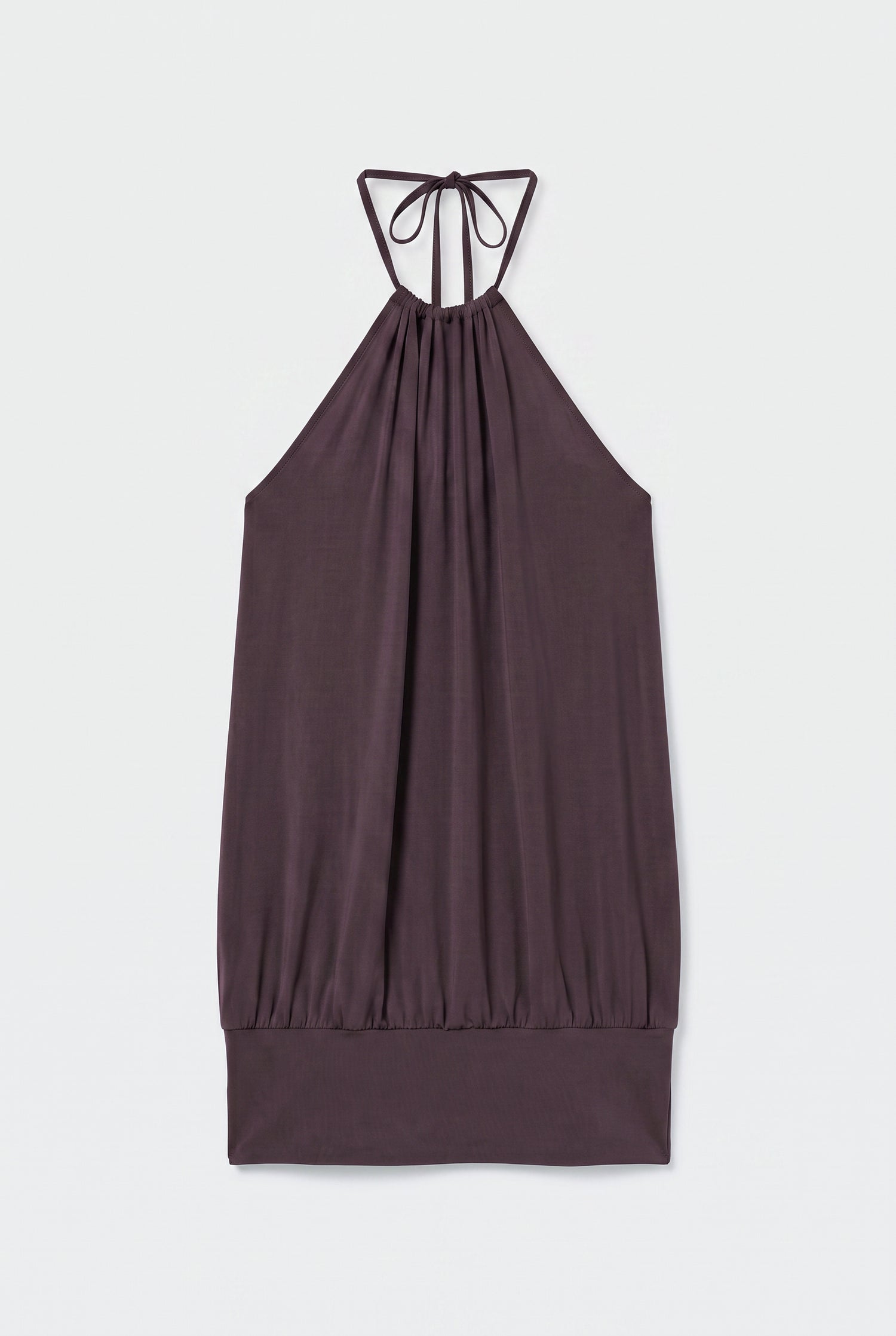 Nia Balloon Skort Dress, Chocolate