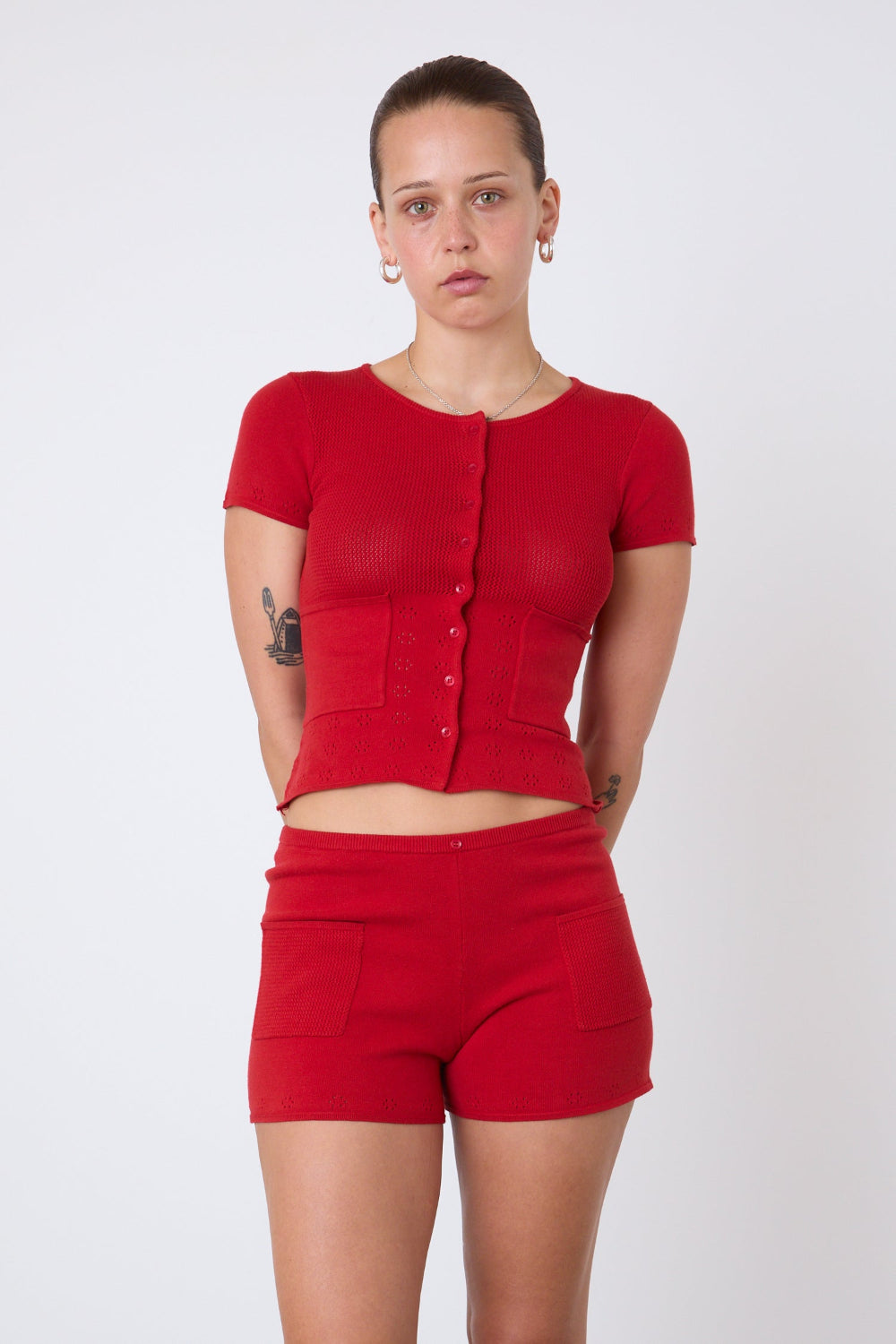 The Marie Knit Shorts, Jam