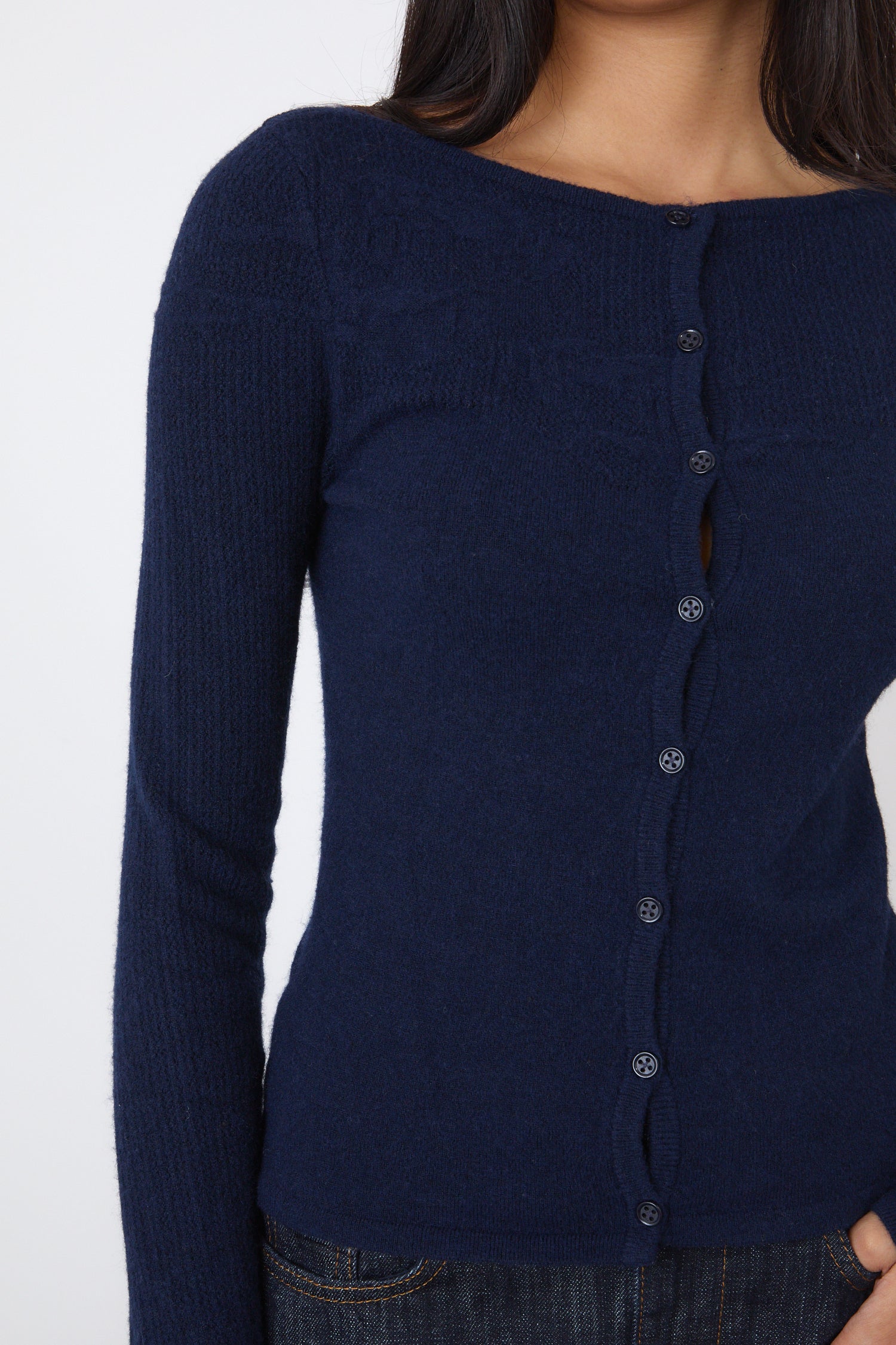 The Claudine Knit Cardigan, Midnight