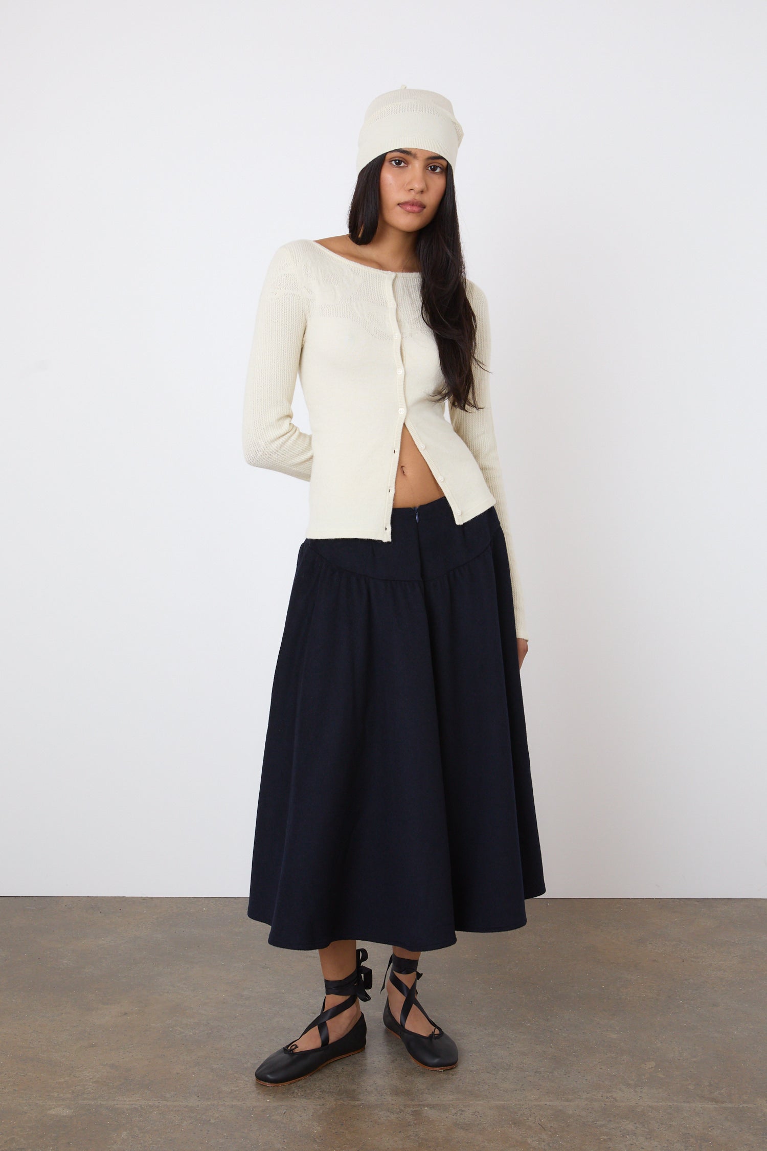 The Claudine Knit Cardigan, Pearl