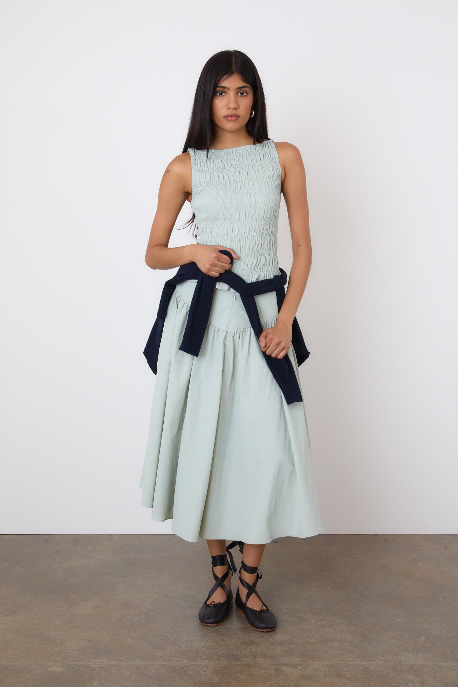 The Deba Midi Skirt, Shell