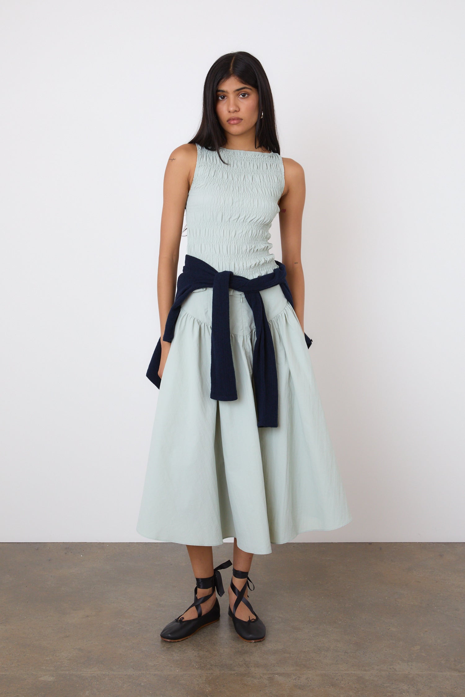 The Deba Midi Skirt, Shell