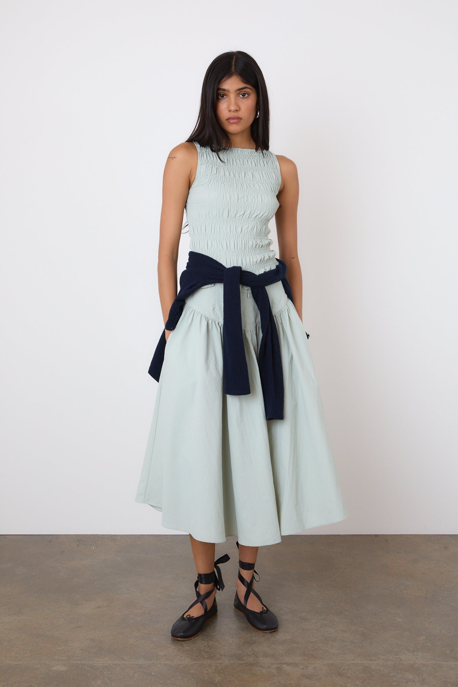 The Deba Midi Skirt, Shell