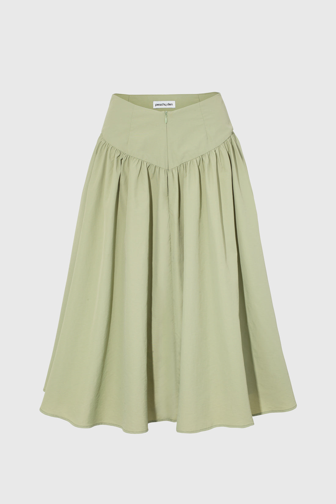 Deba Midi Skirt,  Pistachio
