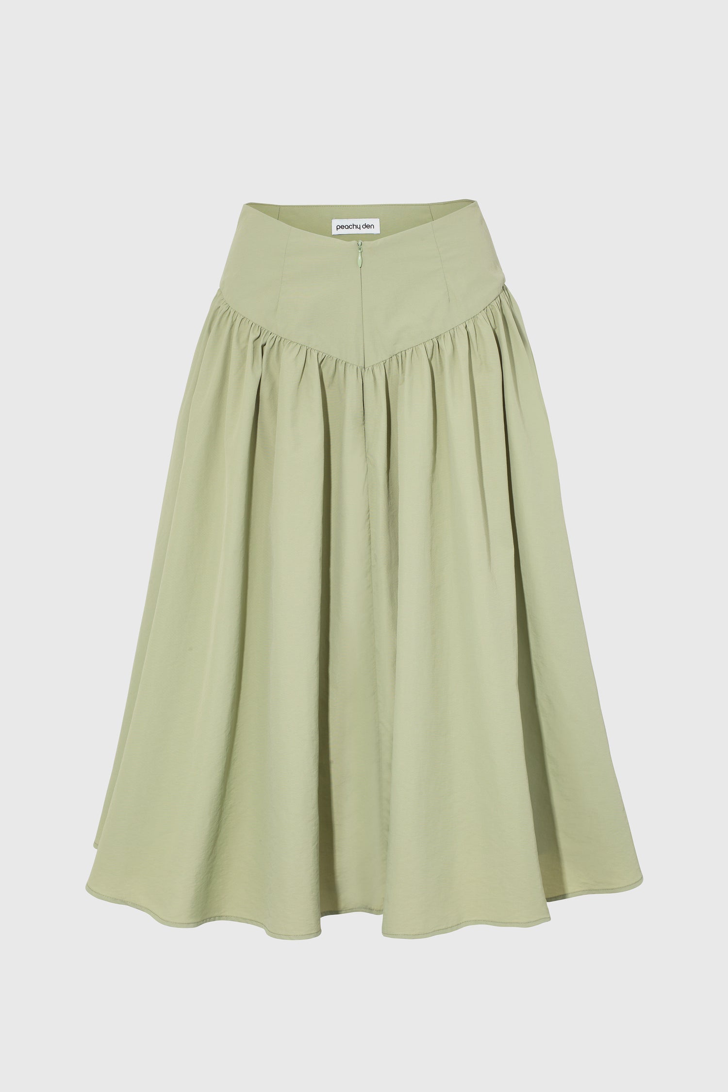 Deba Midi Skirt,  Pistachio