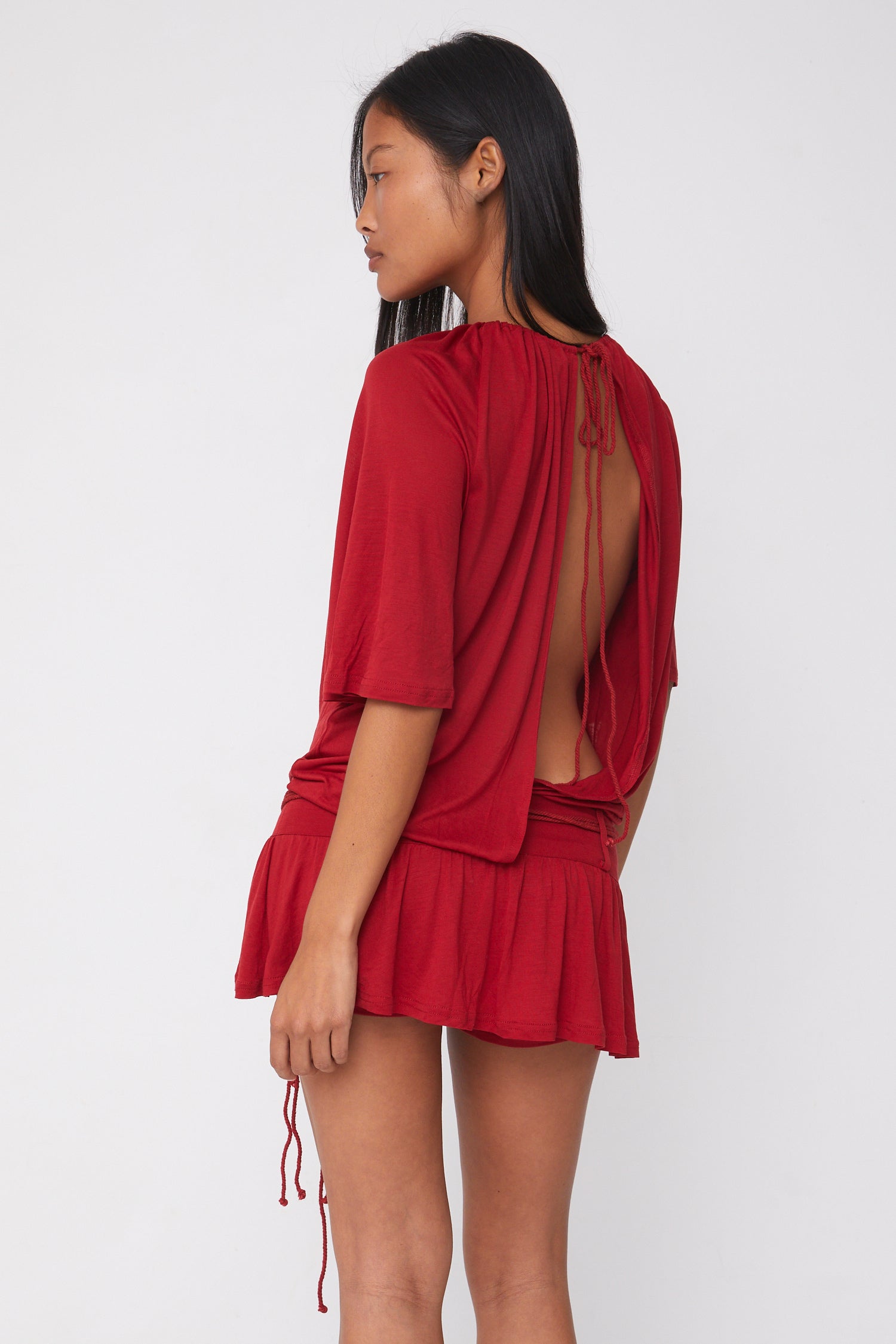 Blanche Skort Dress, Red Sandstone