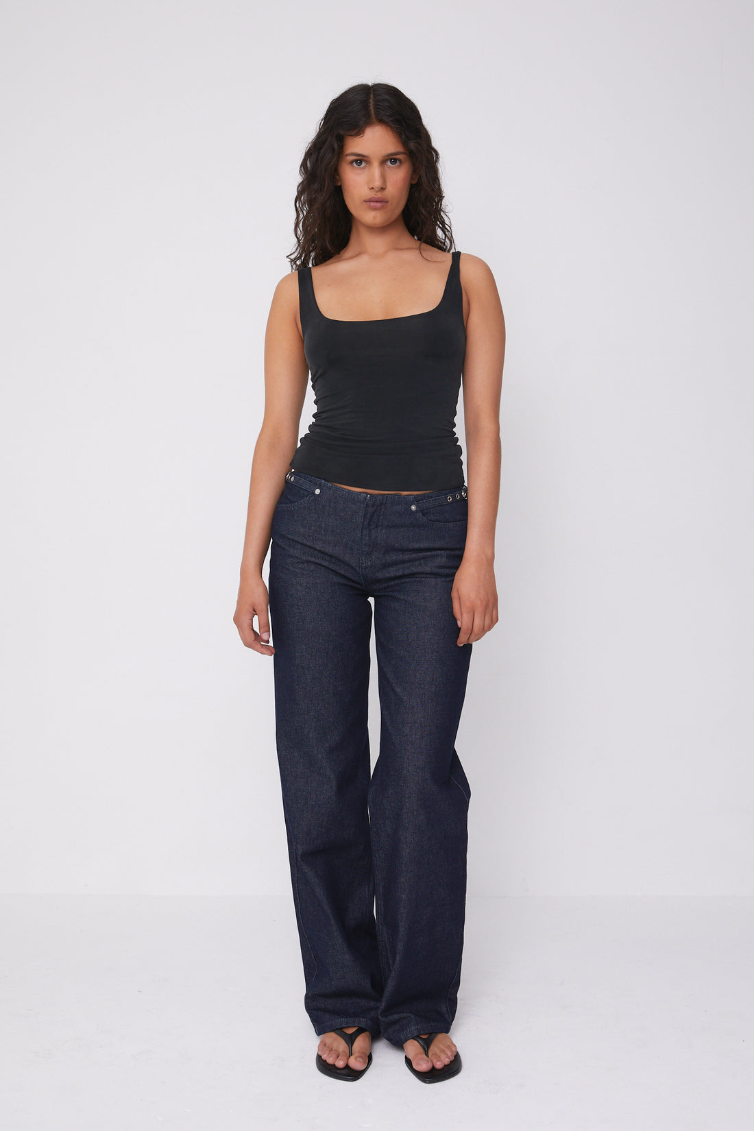 Stevie Low Rise Jeans, Indigo Rinse