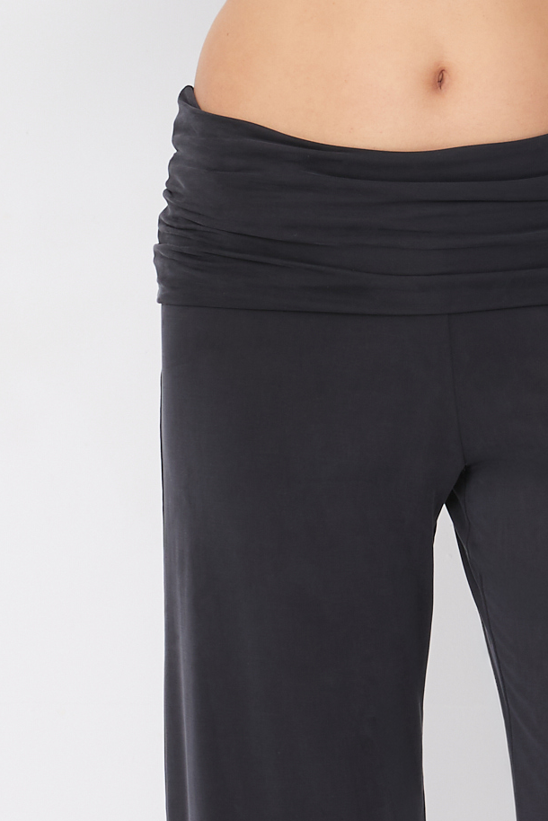 Kylie Fold Over Trousers, Graphite
