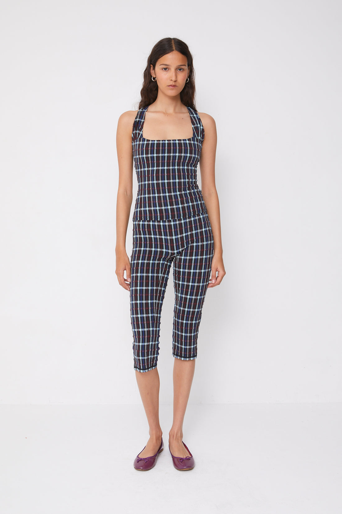 Cindy Racer Back Top, Liquorice