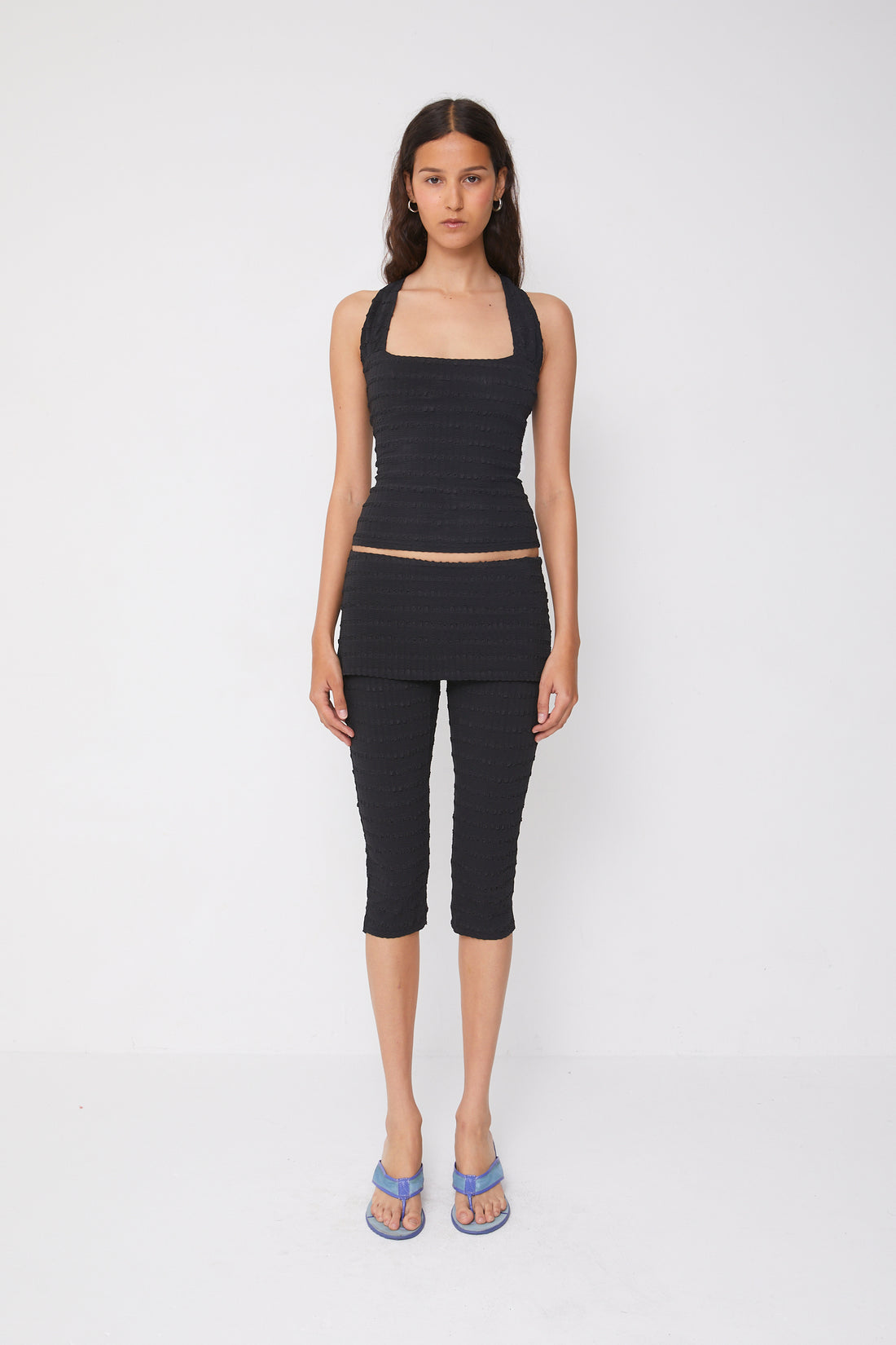 Cindy Skirt Capris, Black