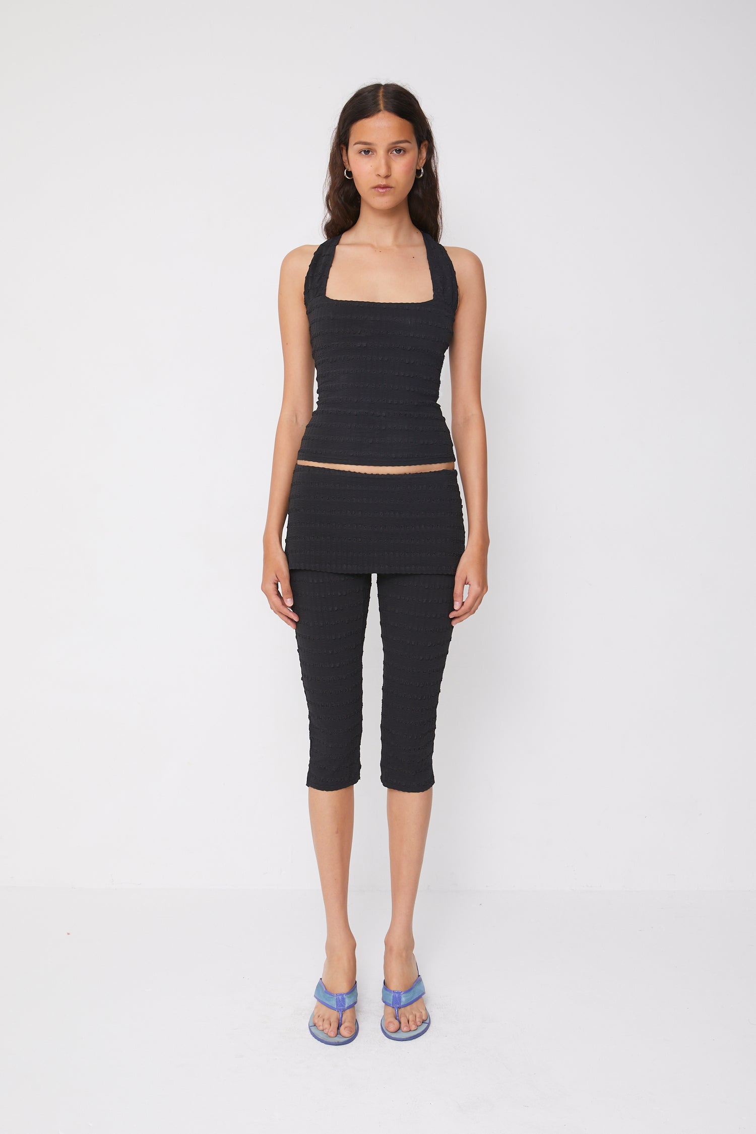 Cindy Skirt Capris, Black