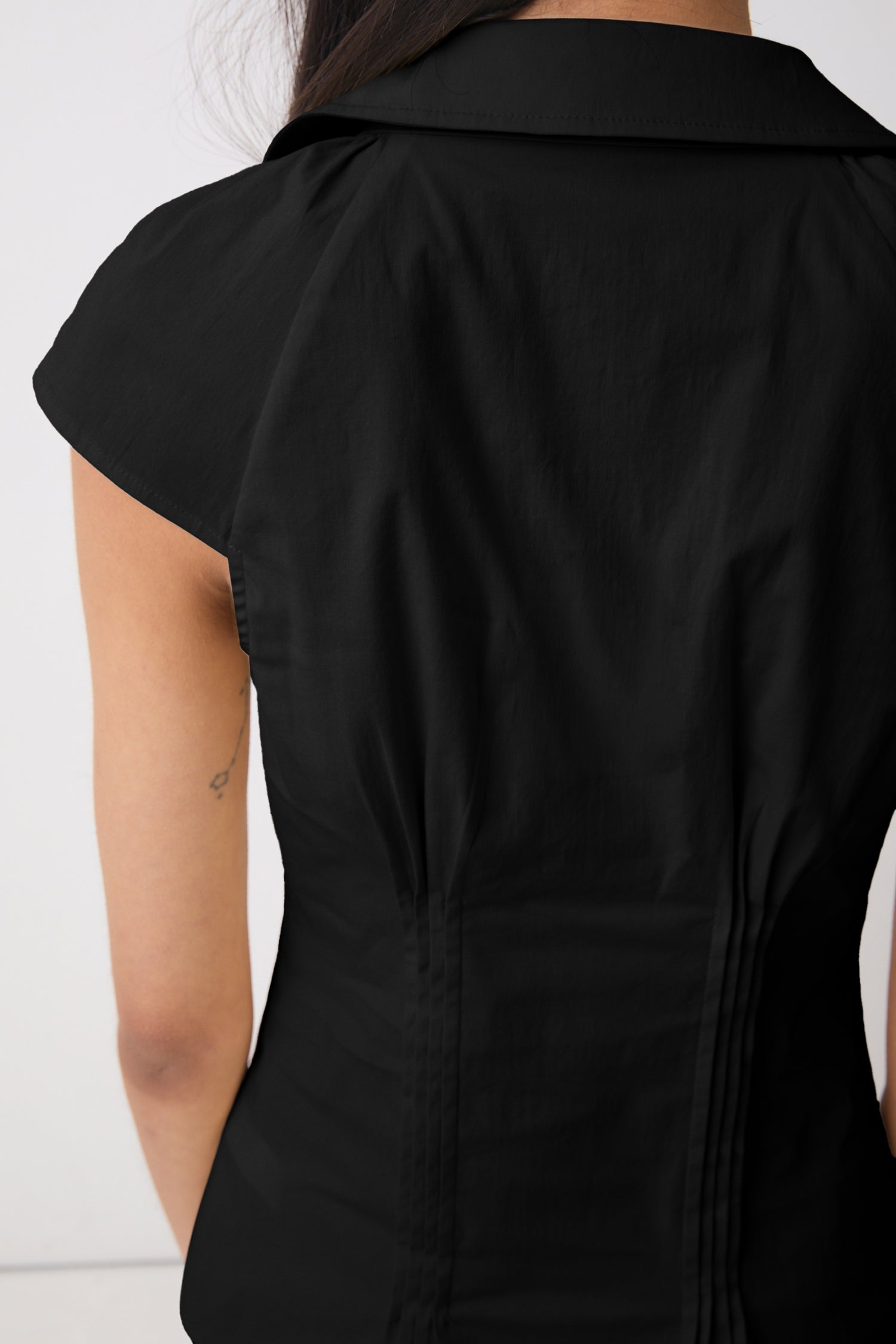 Missy Asymmetric Blouse, Onyx
