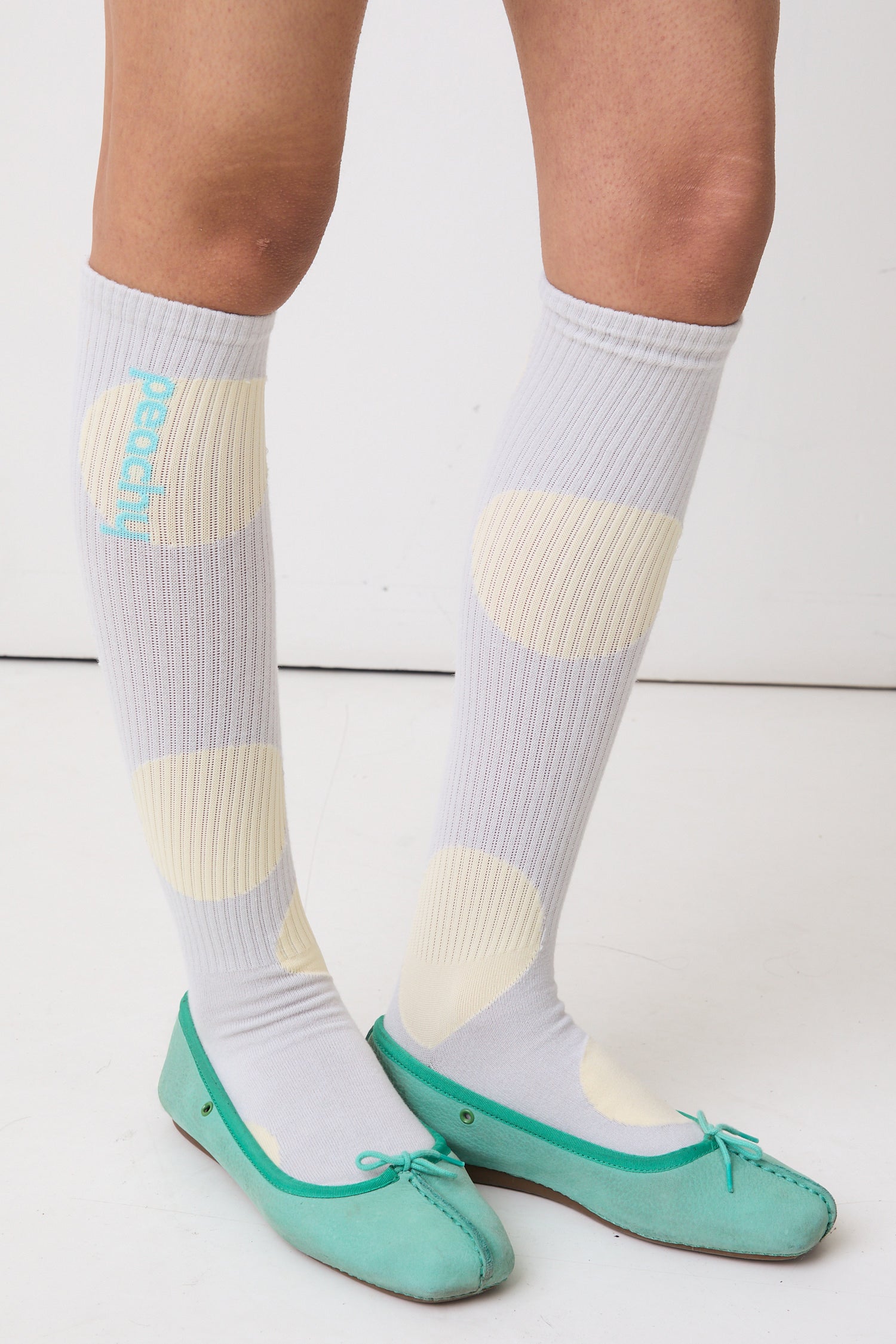 The Polka Dot Socks, Parchment / Grey | END Exclusive