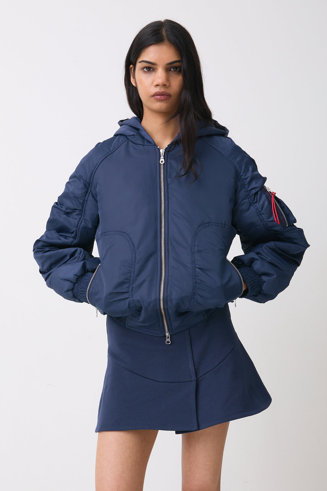 The Penny Flight Jacket, Navy