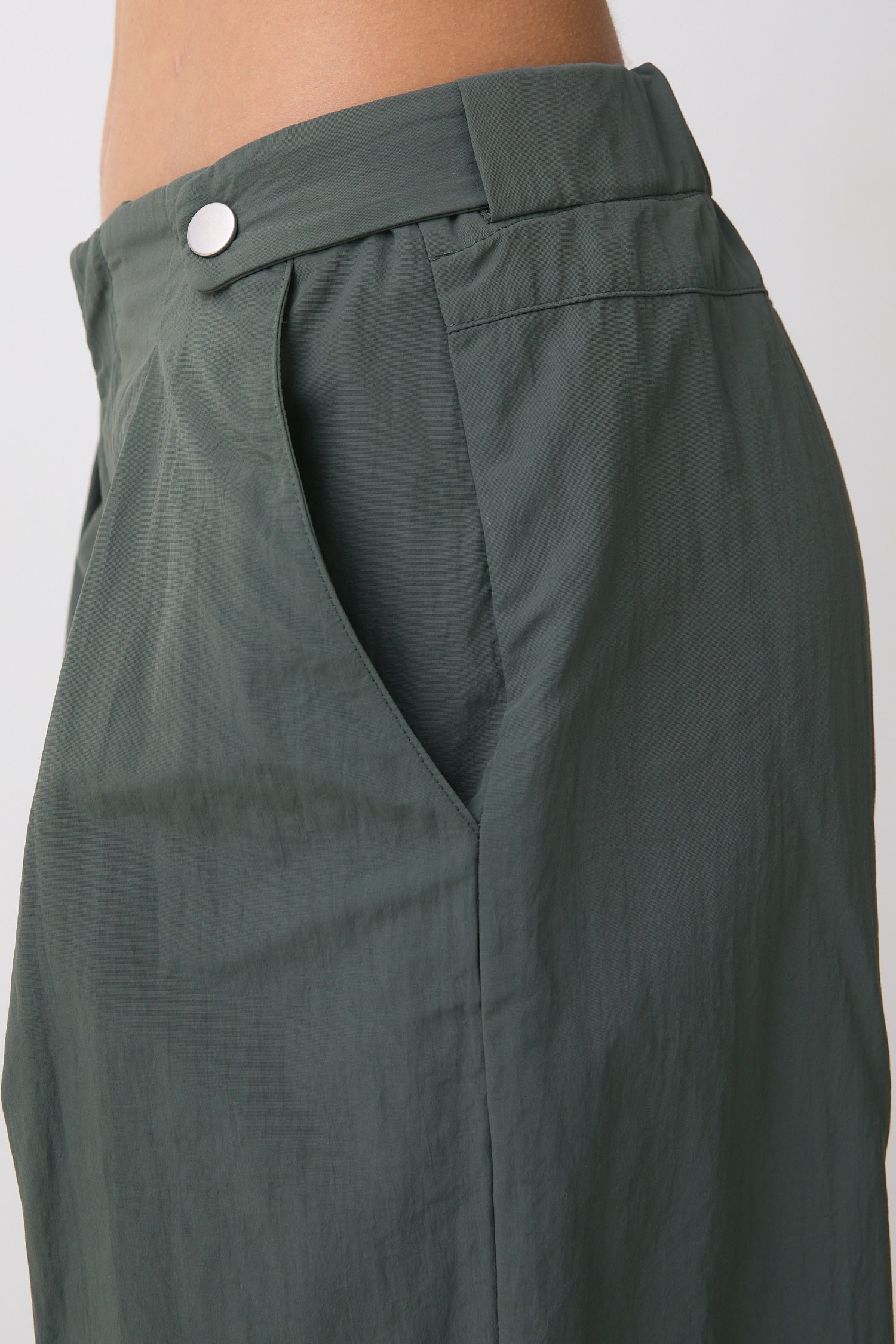The Lola Drawcord Trousers, Slate Green