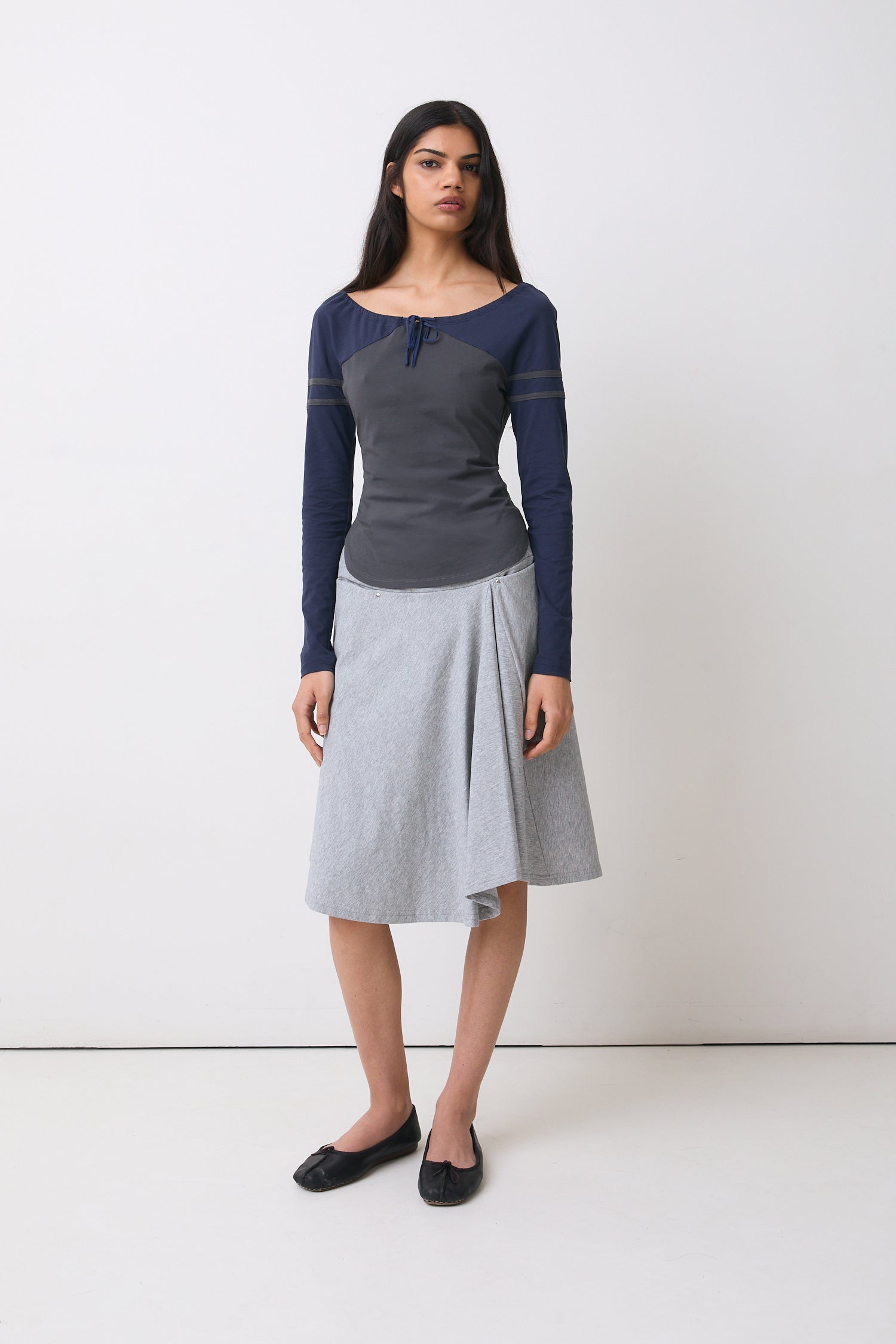 Bebe Long Sleeve Top, Moonlight