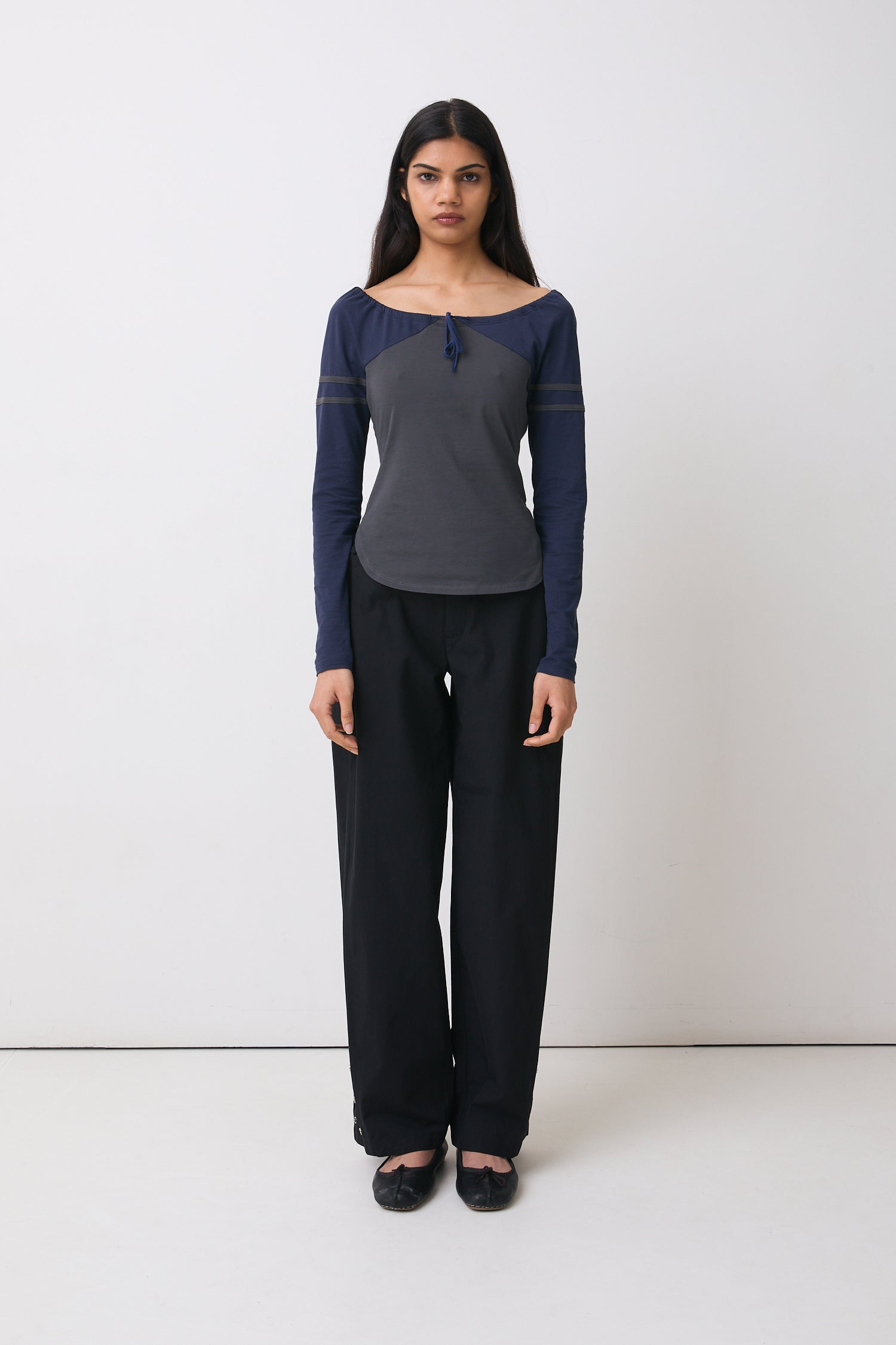 The Bebe Long Sleeve Top, Moonlight