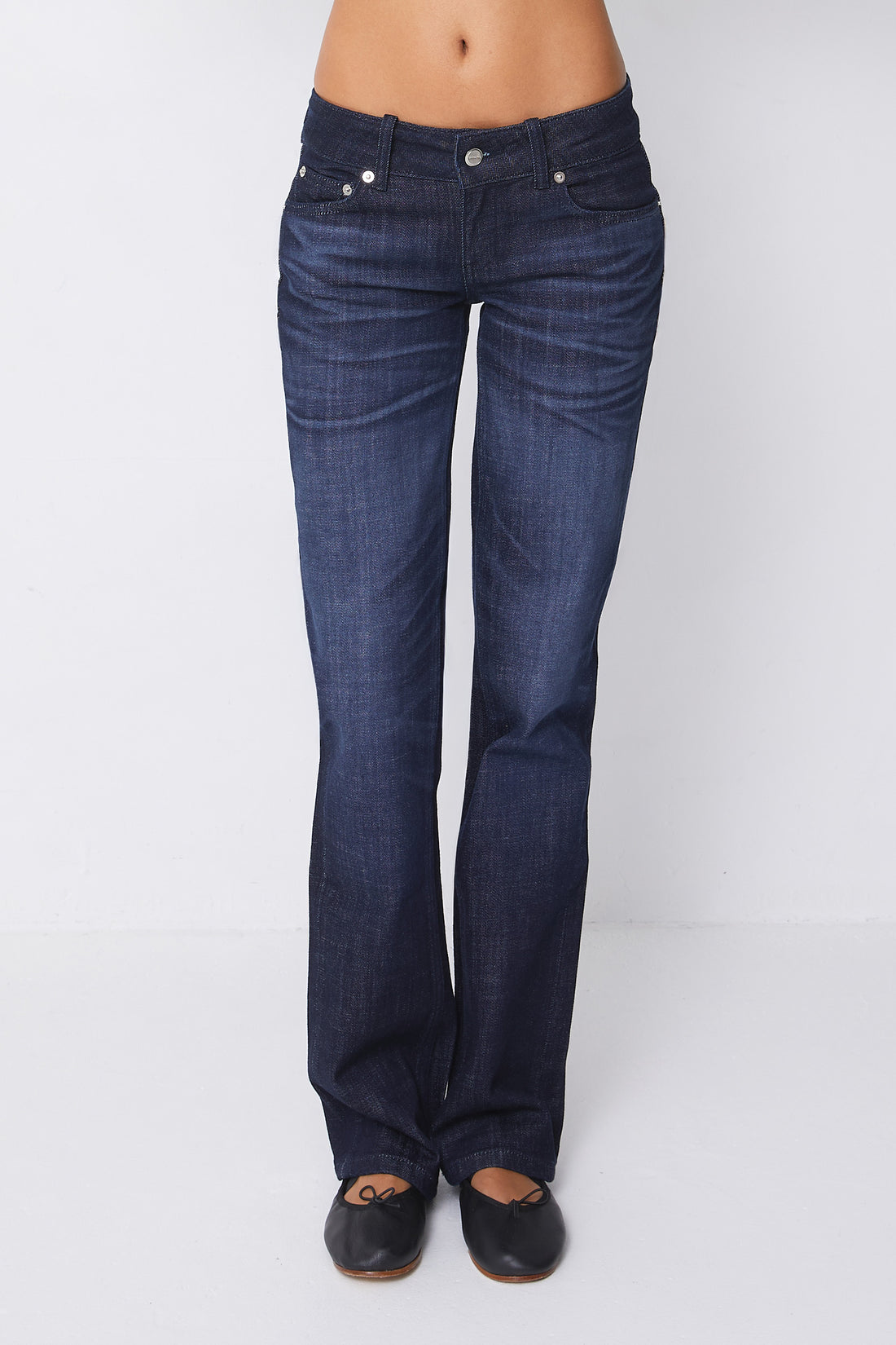 Ruby Low Rise Jeans, Raw Fade