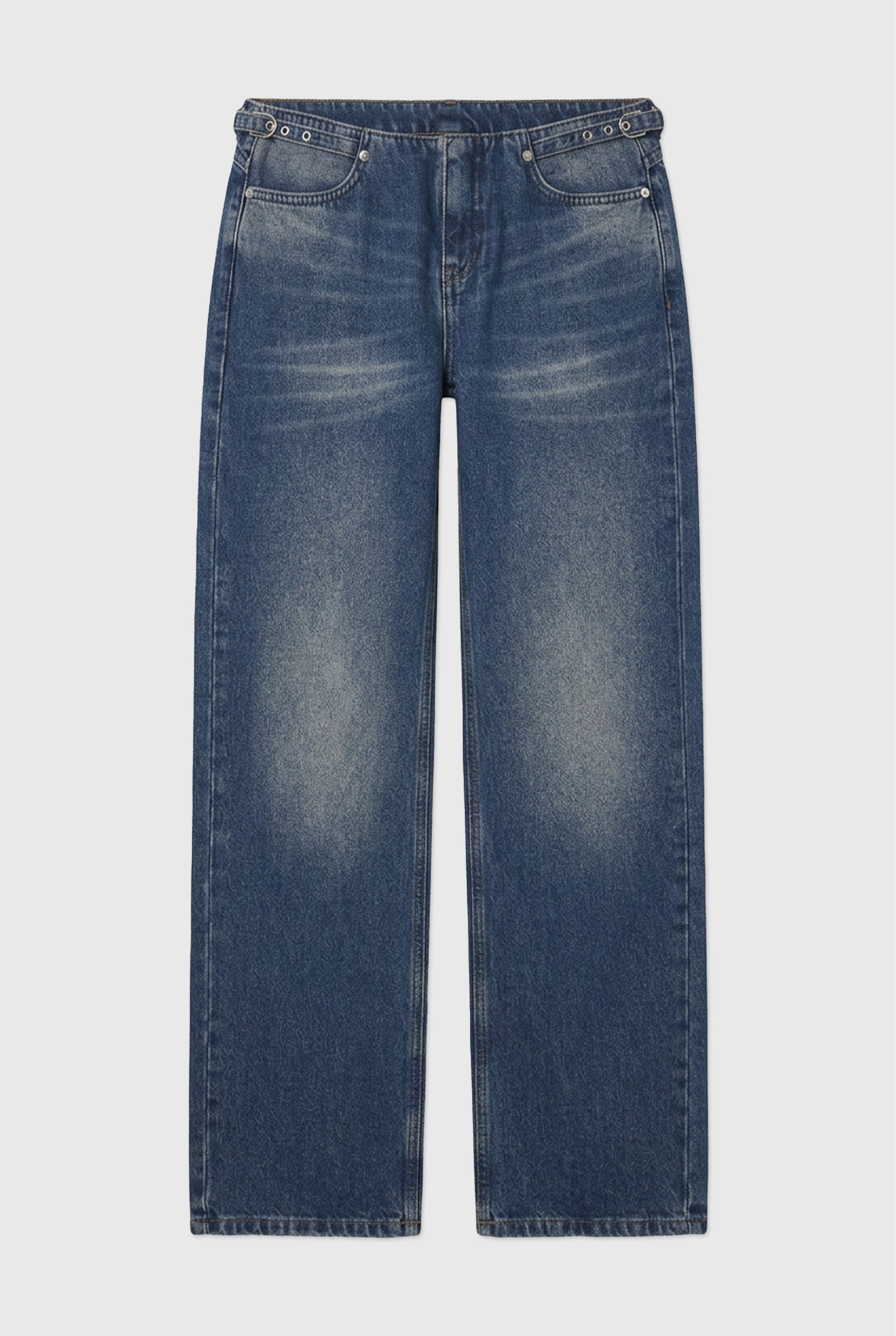 Stevie Low Rise Jeans, Dark Fade
