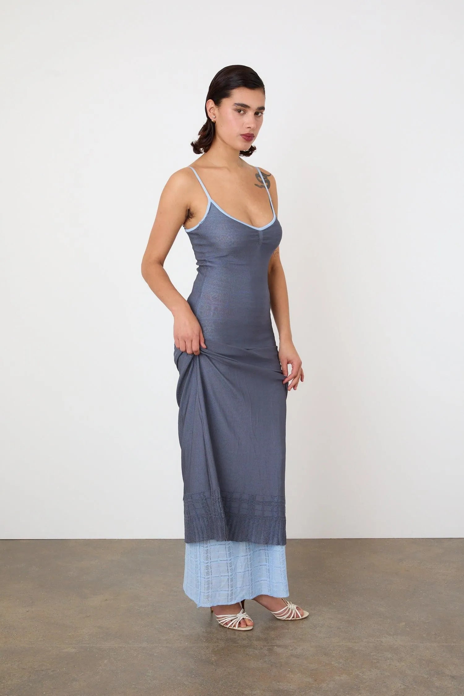 The Agnes Maxi Dress, Rain - Peachy Den