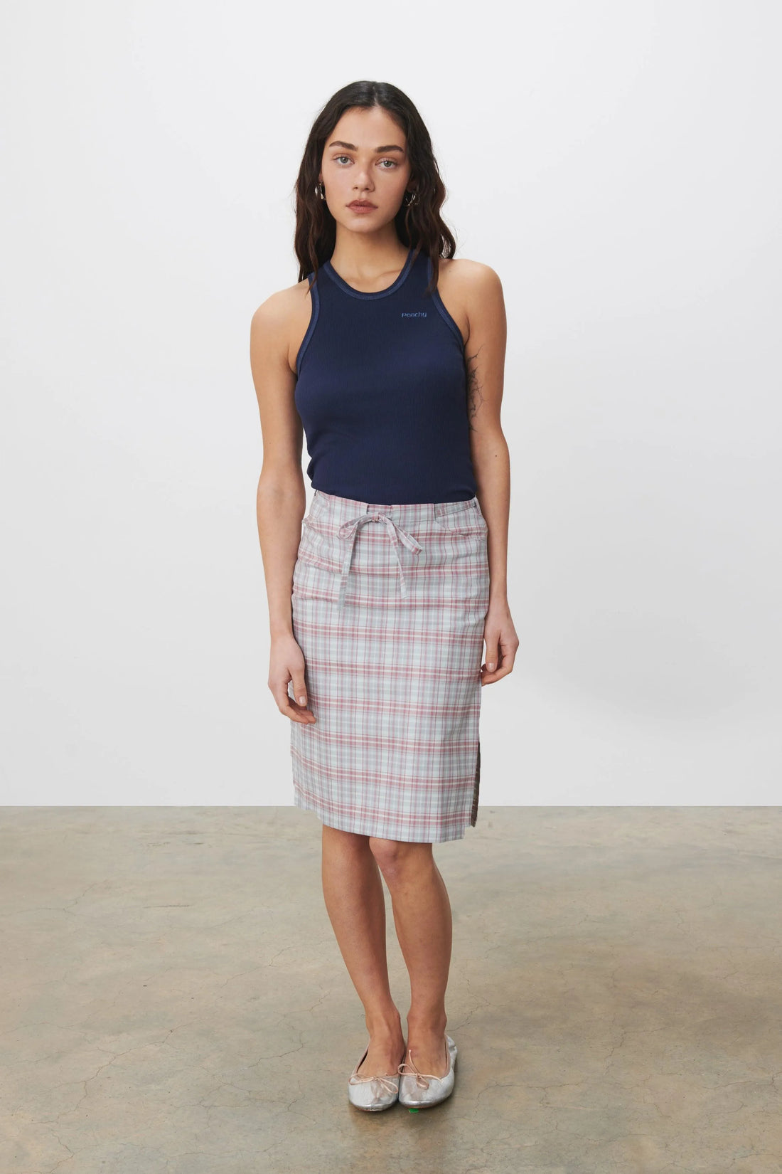 The Amber Midi Skirt, Airwaves - Peachy Den