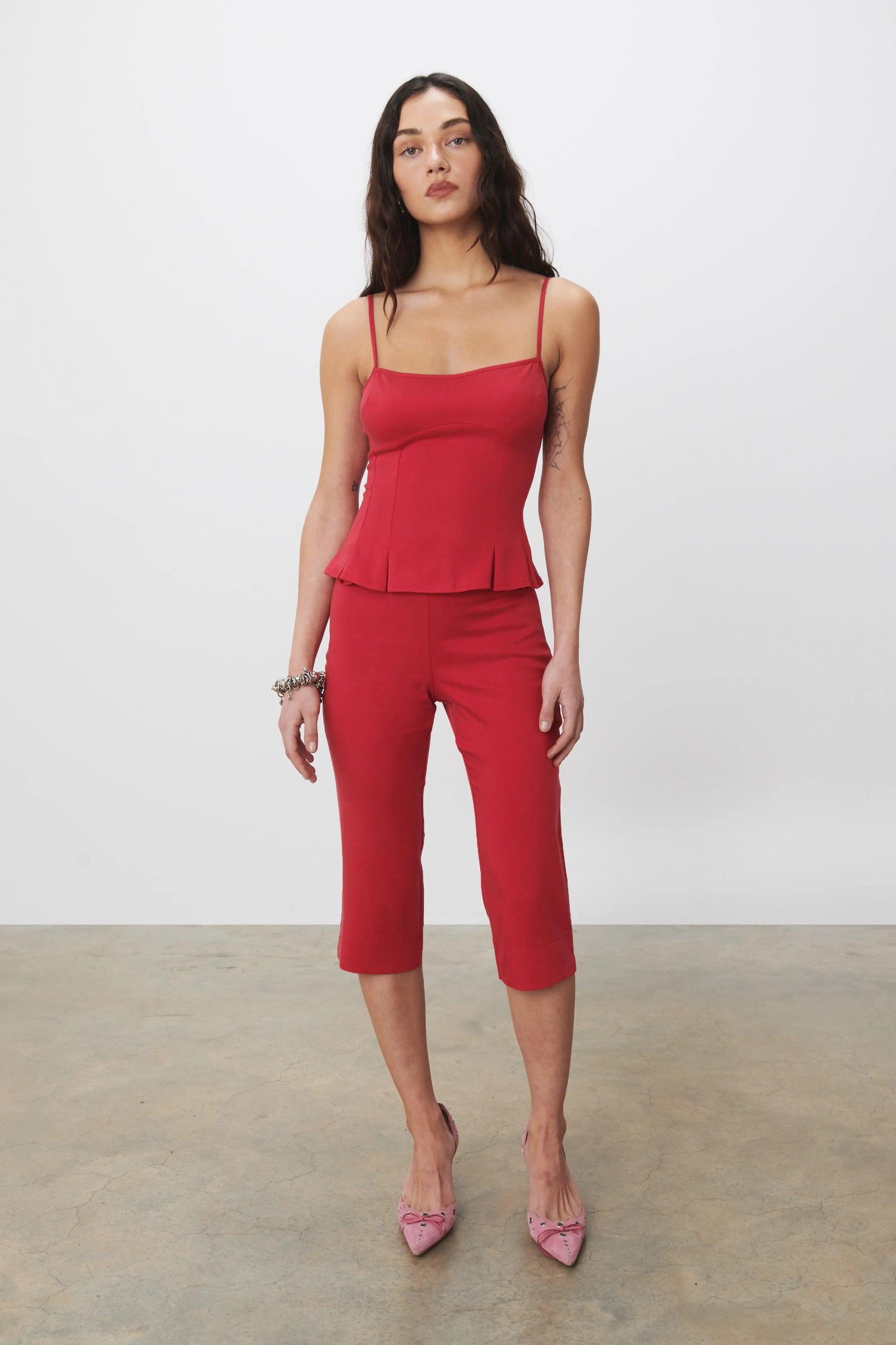 The Cher Top, Cherry - Peachy Den